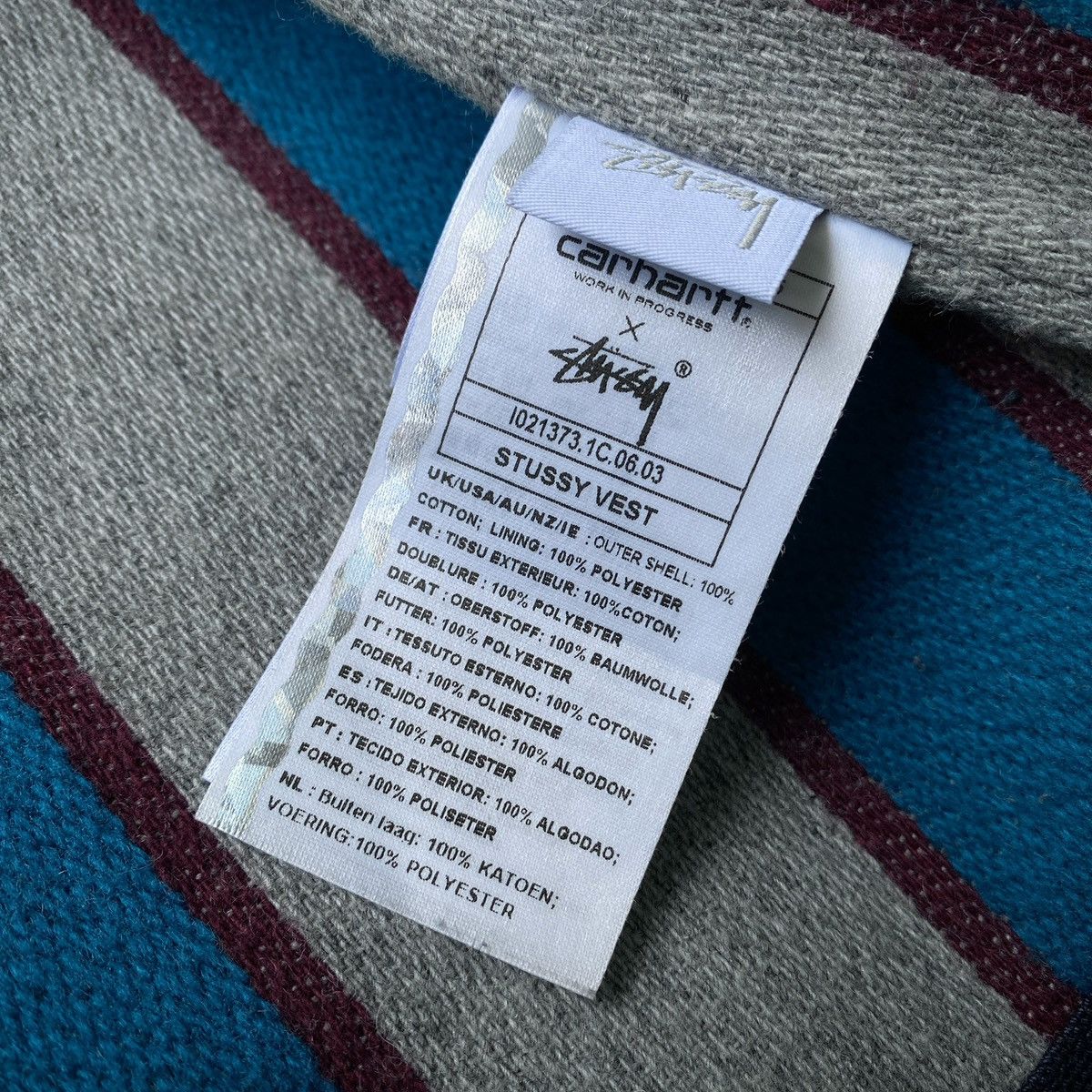 Carhartt CARHARTT WIP × STÜSSY VEST Size US L / EU 52-54 / 3 - 5 Thumbnail