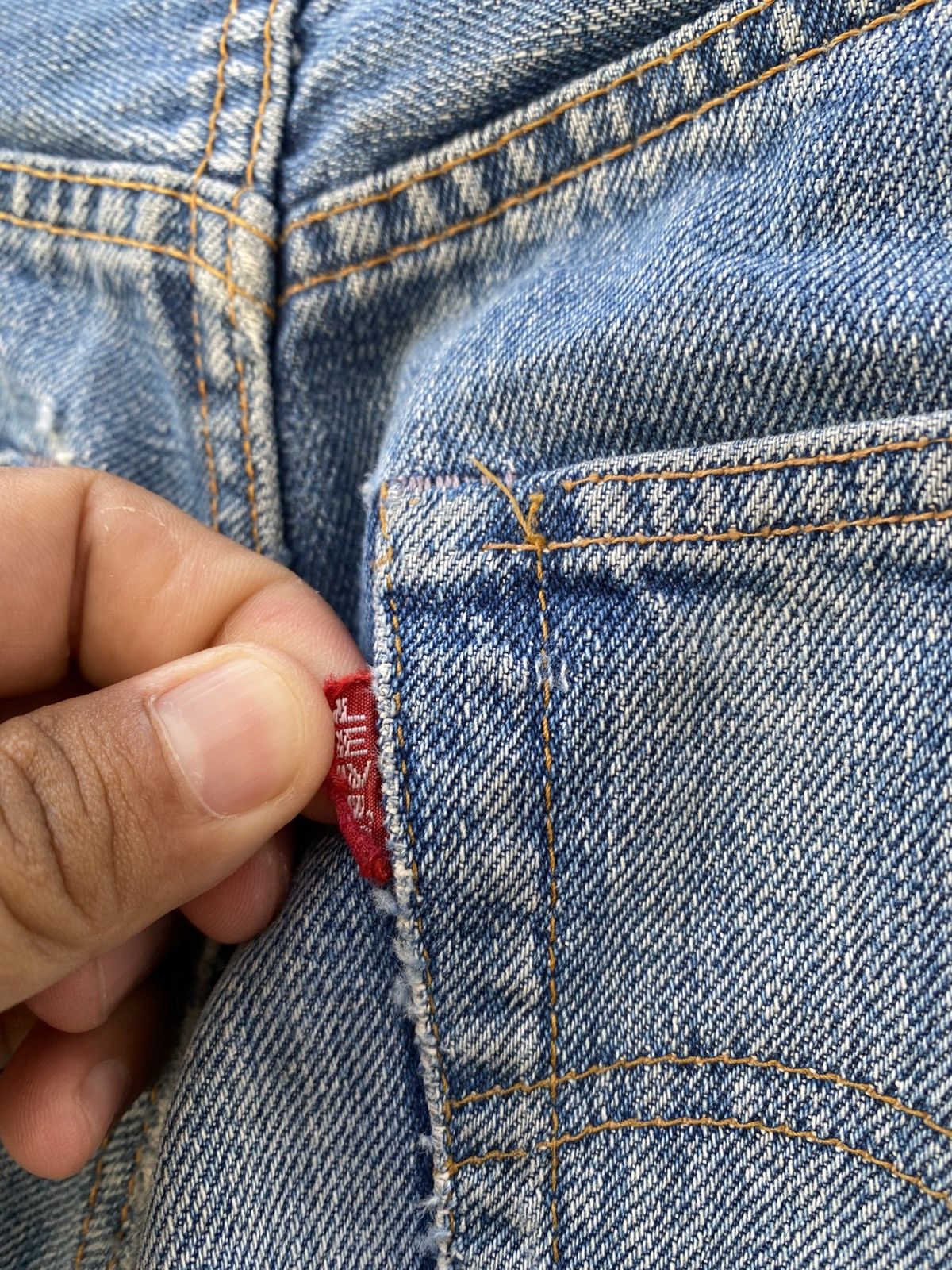 Levi's × Levi's Vintage Clothing × Vintage W28x33 vintage levi's 501 redline 60s big E distressed Size US 28 / EU 44 - 8 Thumbnail