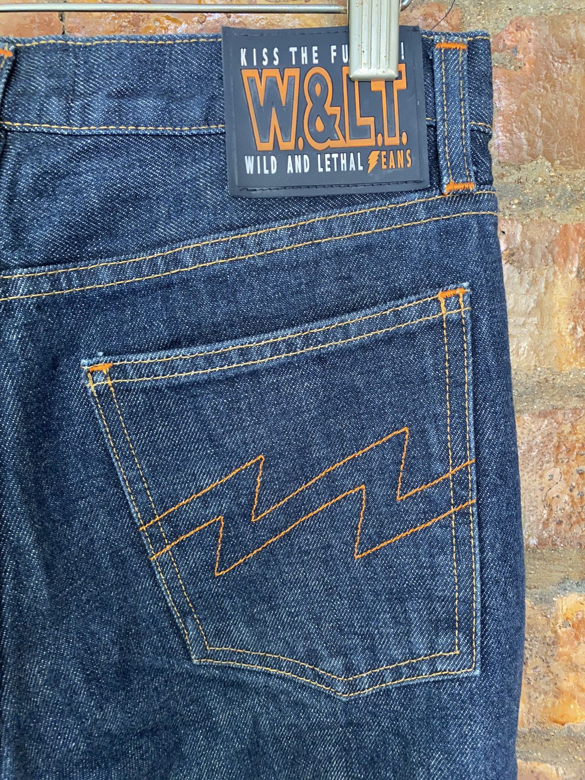 Walter Van Beirendonck Vtg W&Lt center Zipper Curve stitch denim Size 28" / US 6 / IT 42 - 13 Thumbnail