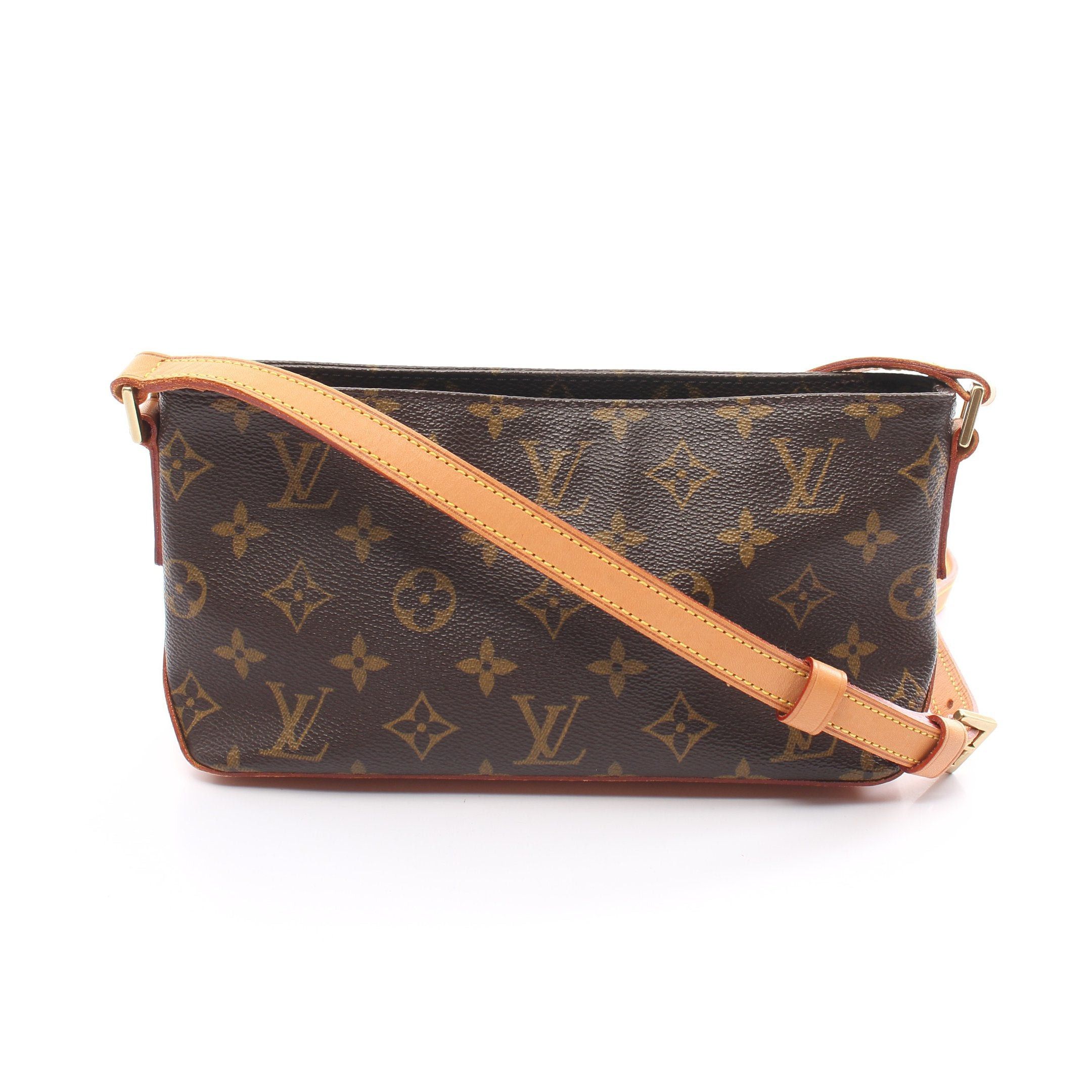 Louis Vuitton Louis Vuitton Trotteur Monogram Shoulder Bag Leather Brown Size ONE SIZE - 1 Thumbnail