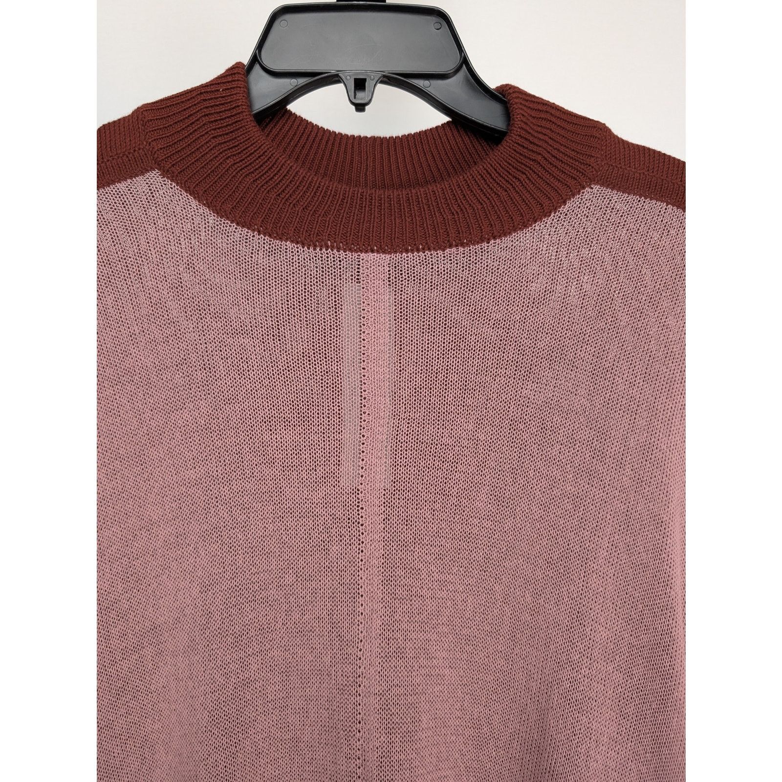 Rick Owens o1rshd1 Combo Crewneck Sweat Sweatshirt Henna / Dusty Pink Size US XL / EU 56 / 4 - 2 Thumbnail