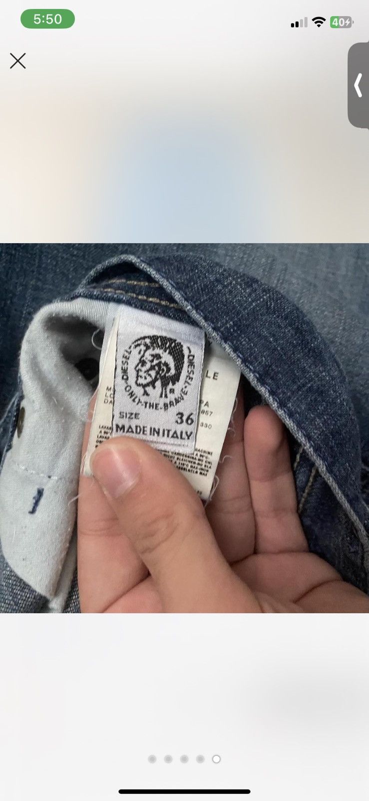 Diesel × Vintage Vintage Diesel Wide Leg Jeans Size US 36 / EU 52 - 3 Thumbnail