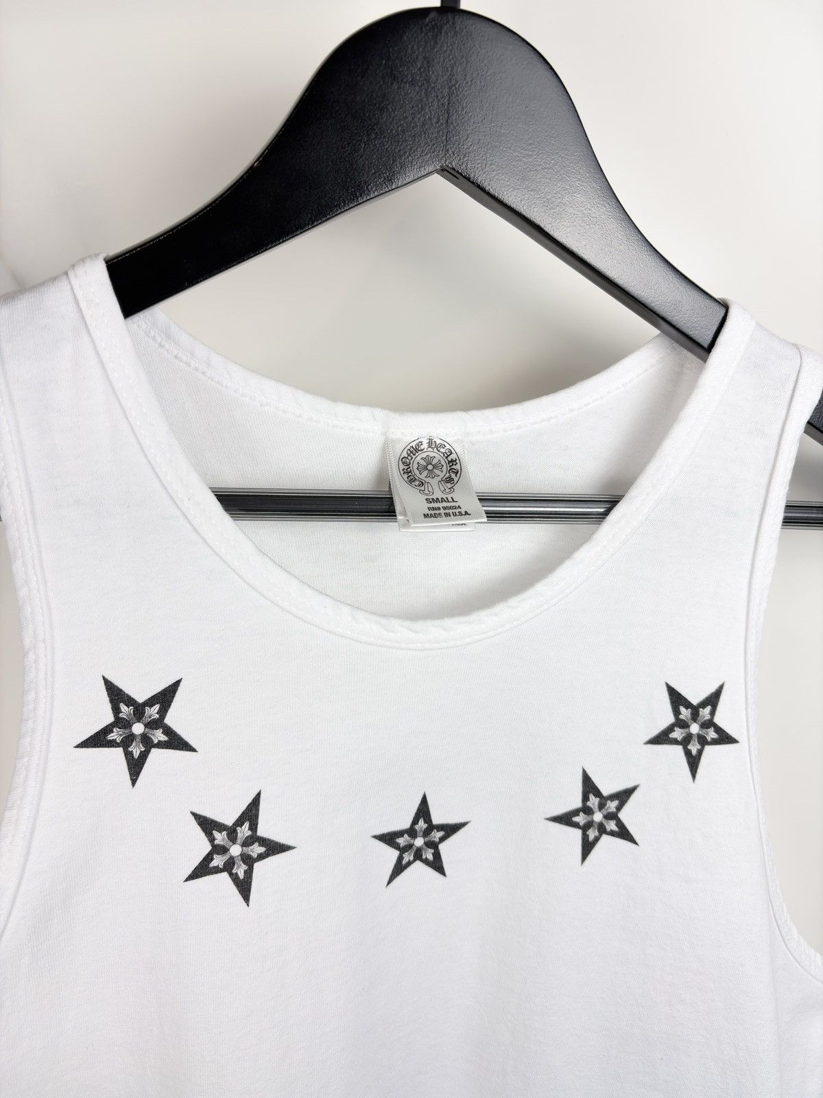 Chrome Hearts Chrome Hearts Vintage Made In Hollywood Star Tank Top White Size US S / EU 44-46 / 1 - 2 Thumbnail