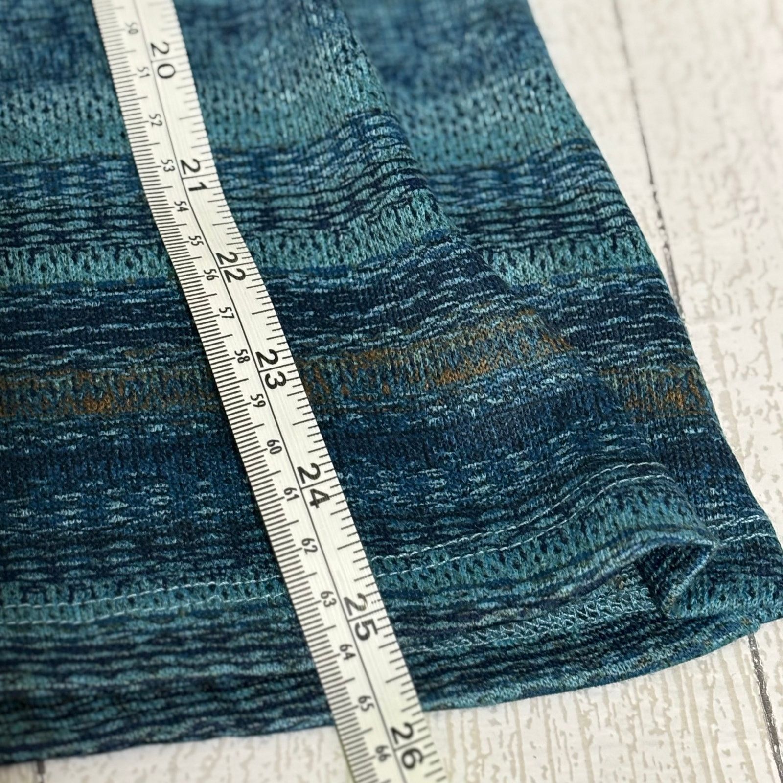 Other One World Blue Knit Top with Scarf Size PM Size M / US 6-8 / IT 42-44 - 6 Thumbnail