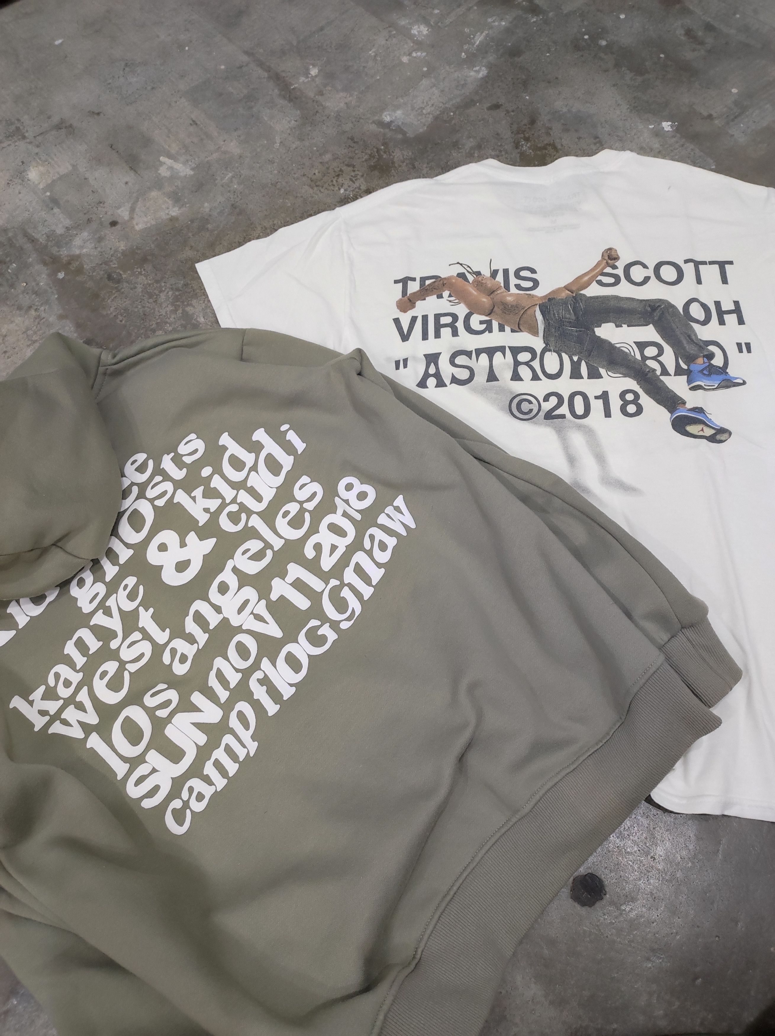 Travis Scott × Virgil Abloh Travis Scott Virgil Abloh Astroworld 2018 white tee Size US M / EU 48-50 / 2 - 7 Thumbnail