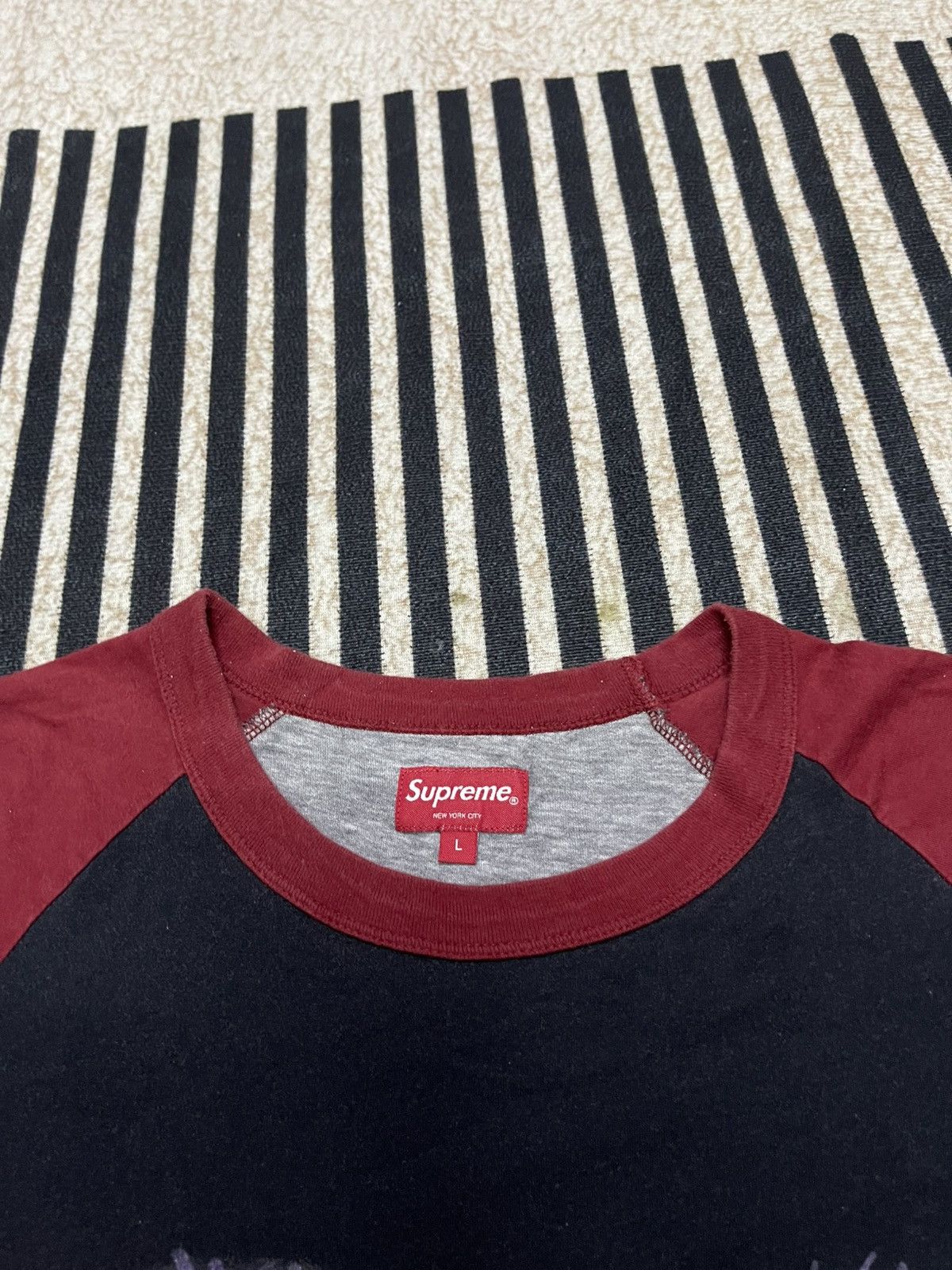 FW 21 SUPREME “THE CROW” RAGLAN T SHIRT LONG SLEEVE