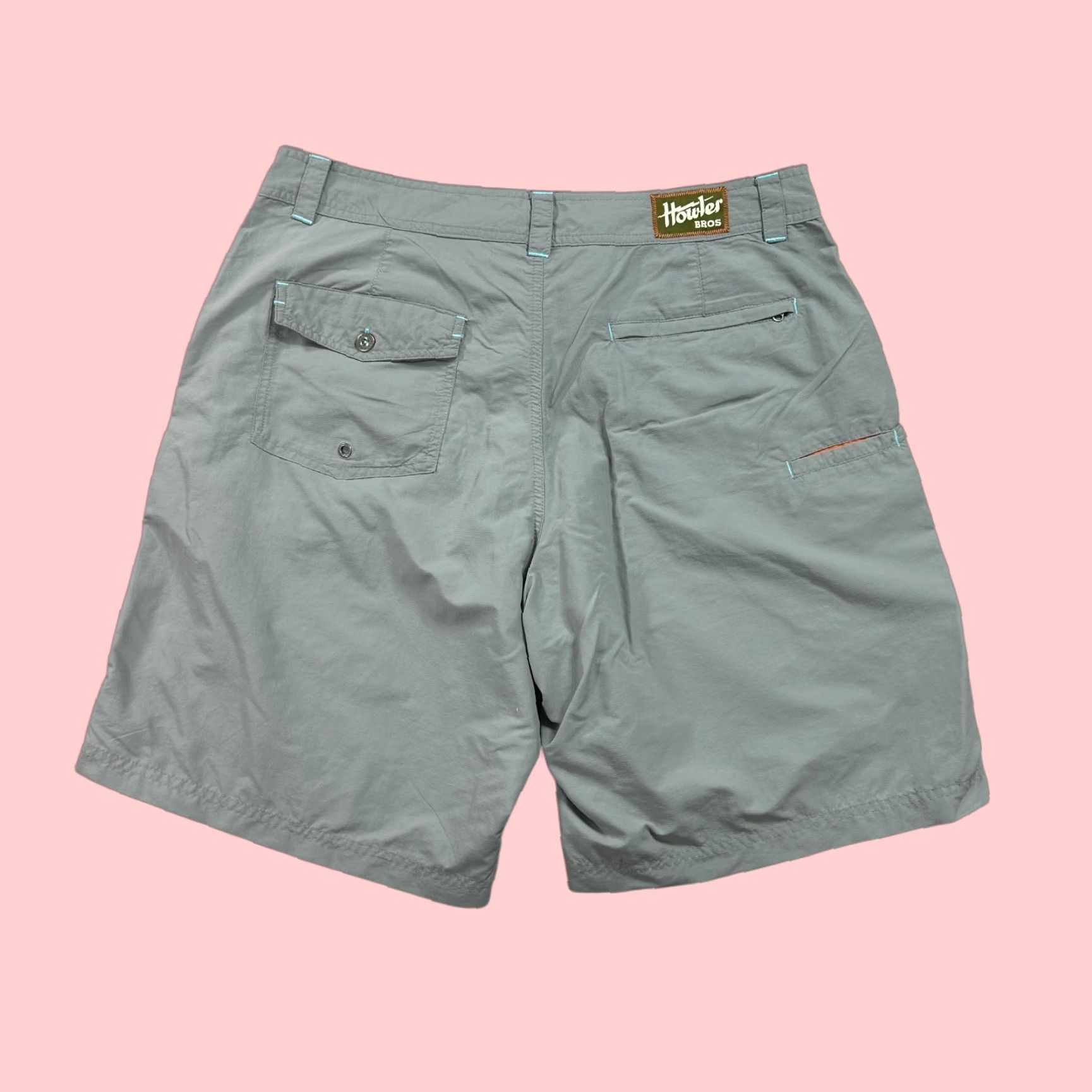 VINTAGE Howler Brothers Horizon Hybrid Shorts Mens 34 Gray Water