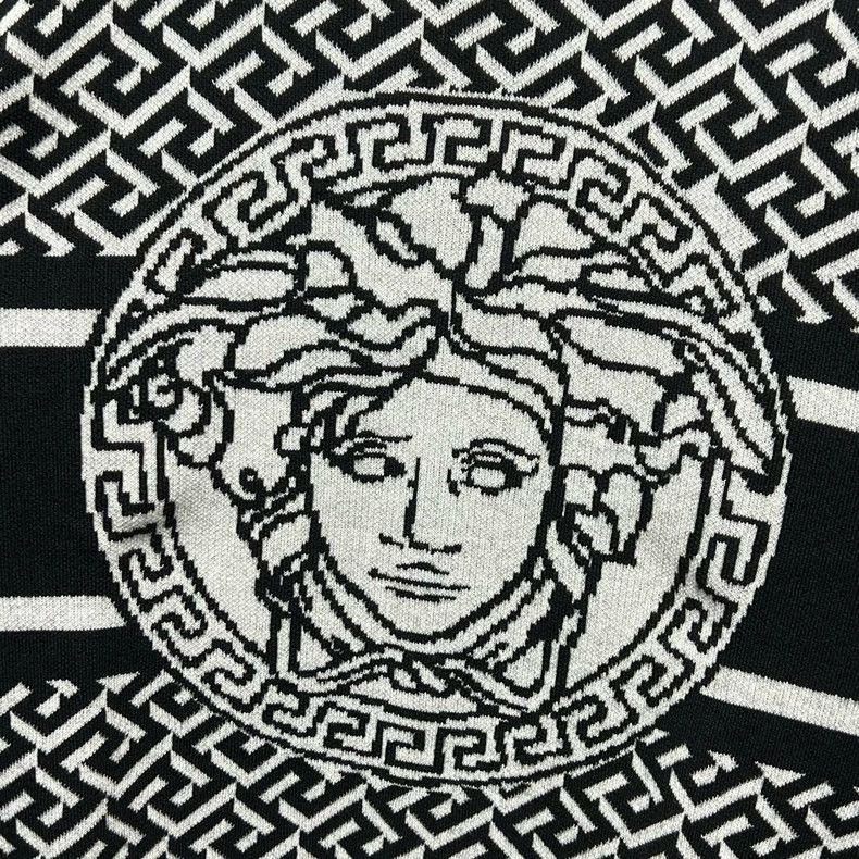 Versace Versace Black and white color-blocked Medusa crewneck card Size M / US 6-8 / IT 42-44 - 4 Thumbnail