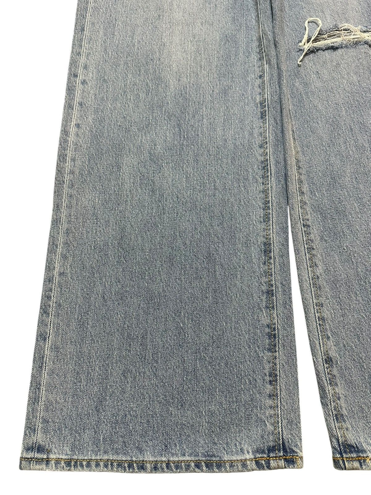 GU Vintage Japanese GU Blue Faded Wash Distressed Baggy Jeans Size US 28 / EU 44 - 7 Thumbnail