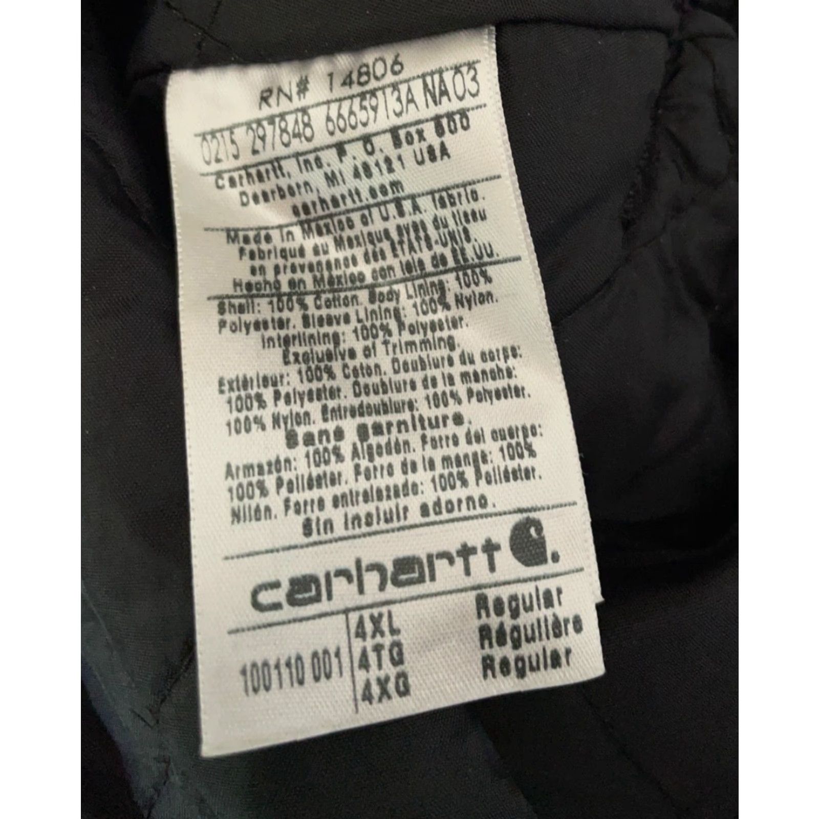 Carhartt VINTAGE Carhartt Sandstone Rancher Jacket Adult 4XL Black Canvas Faded Workwear Size US XXL / EU 58 / 5 - 3 Thumbnail