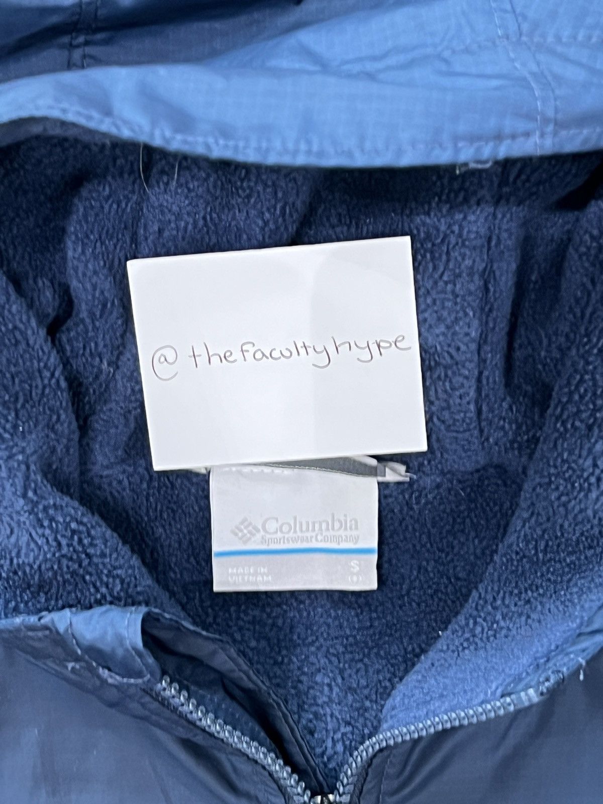Columbia × Vintage Columbia Blue Fleece Lined Full Zip Jacket Kids Small Size US S / EU 44-46 / 1 - 3 Thumbnail