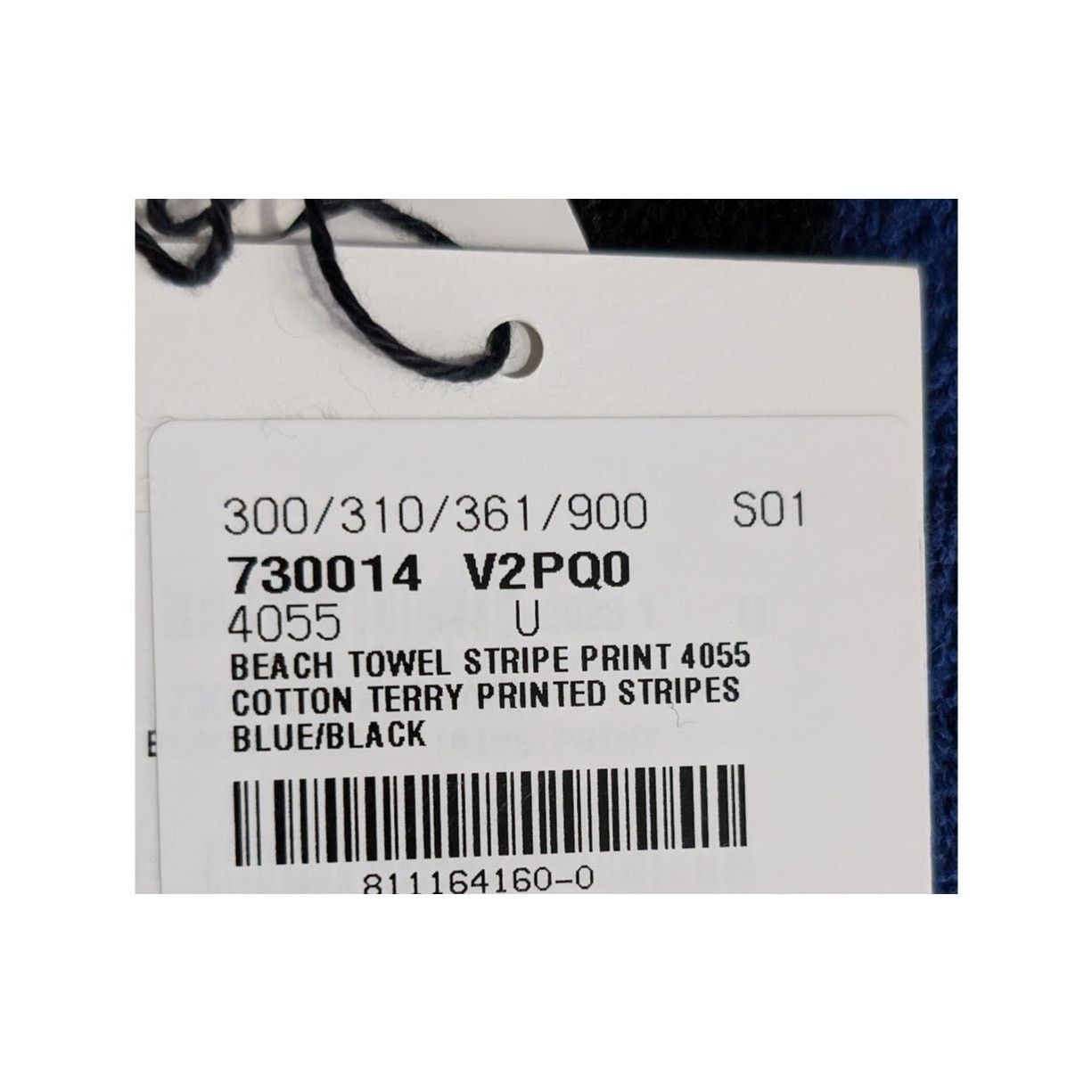 Bottega Veneta o1rshd1 Size:OS / Beach Towel Stripe Print Cotton Terry Blue Size ONE SIZE - 22 Thumbnail