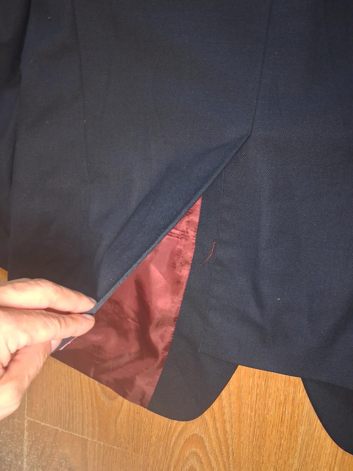 Hart Schaffner Marx Hart Scaffner Marx Blazer Mens 52R Navy Silver Buttons Wool Size 52R - 8 Thumbnail