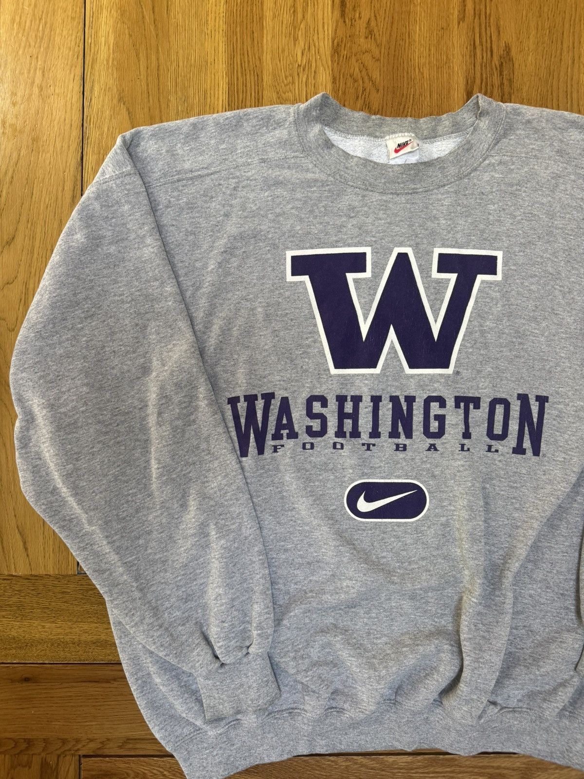 Nike Vintage Nike Washington Huskies Sweatshirt – Grey Size Large Size US L / EU 52-54 / 3 - 4 Thumbnail