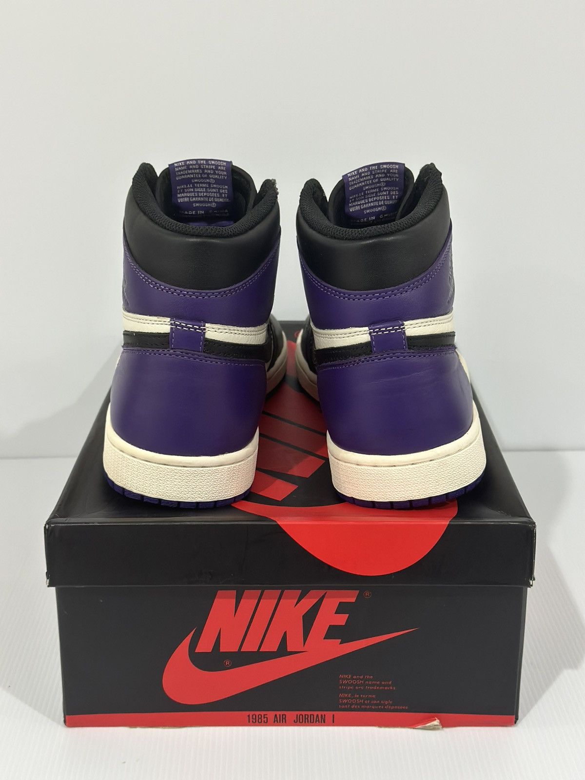 Nike Jordan 1 Retro High Court Purple (2018) Size US 10.5 / EU 43-44 - 6 Thumbnail