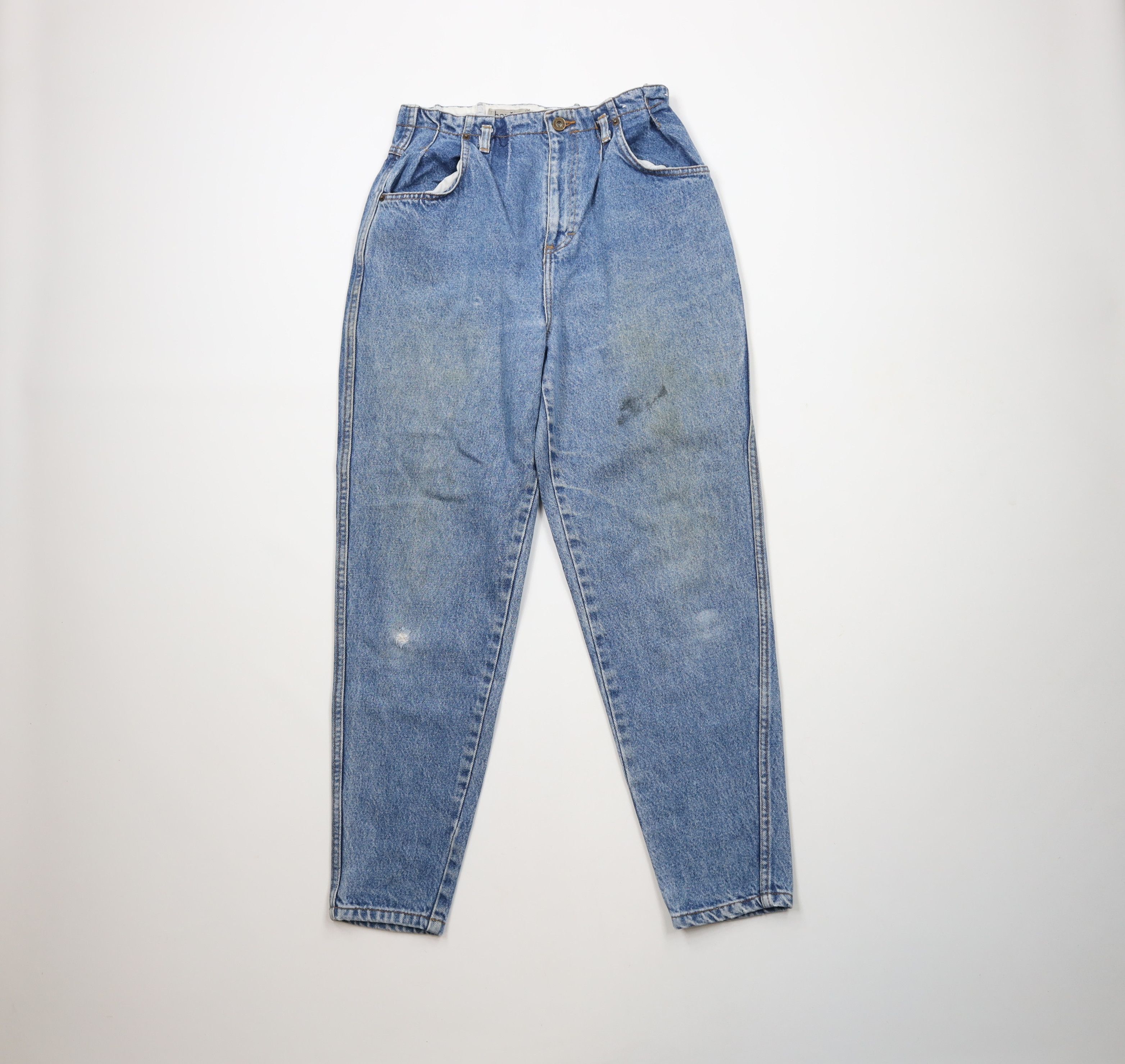 Vintage Vintage 90s Streetwear Tapered Leg Denim Jeans Blue Cotton Size 27" / US 4 / IT 40 - 1 Thumbnail