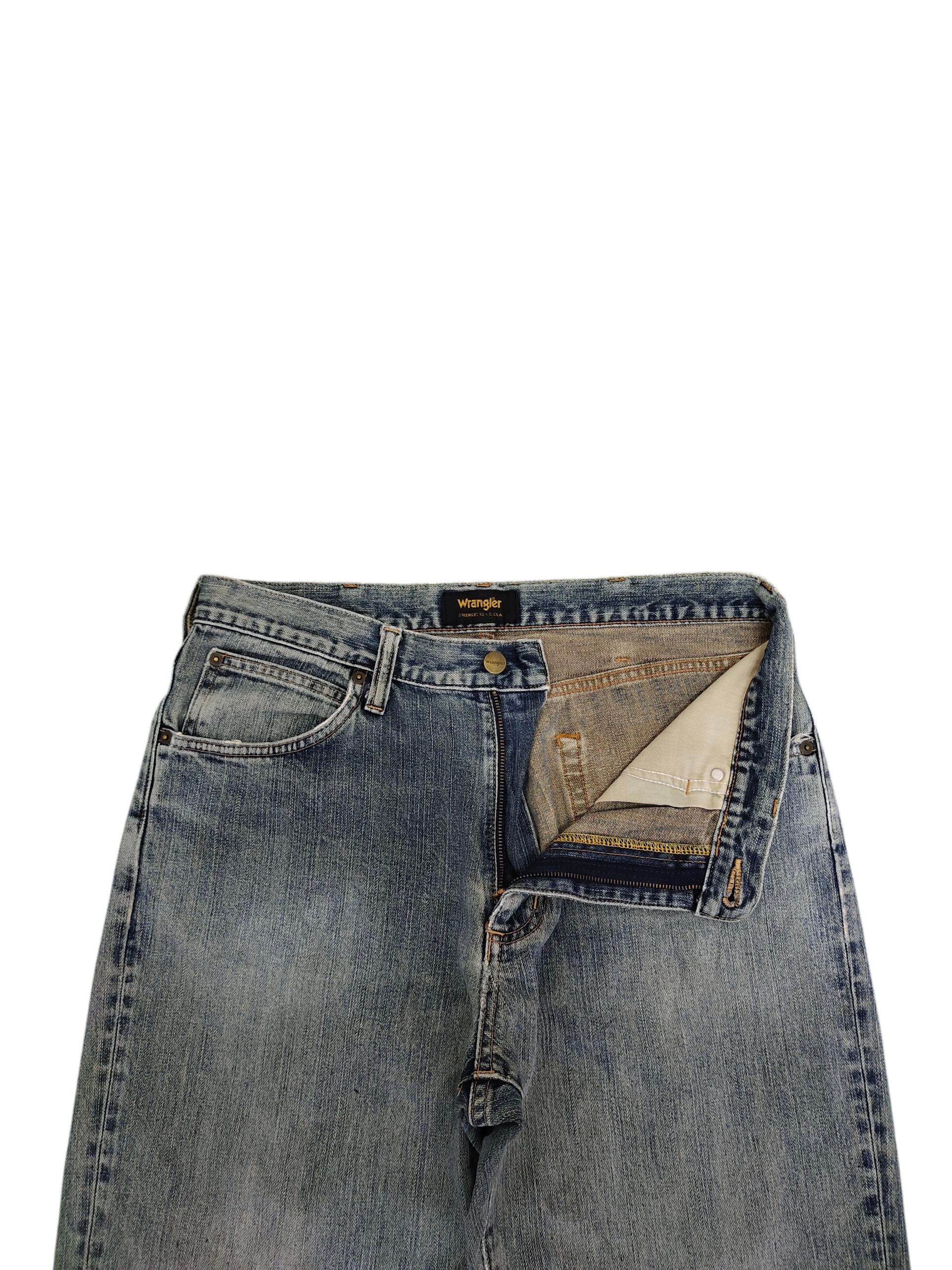 Undercover Vintage 90s Wrangler Regular Distress Sand Wash Denim Jeans Size US 33 - 7 Thumbnail