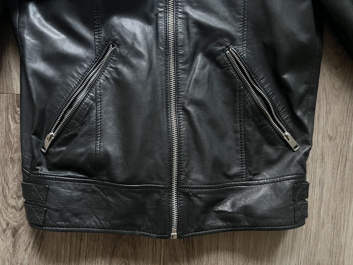 Diesel Diesel black leather moto jacket Size US L / EU 52-54 / 3 - 5 Thumbnail
