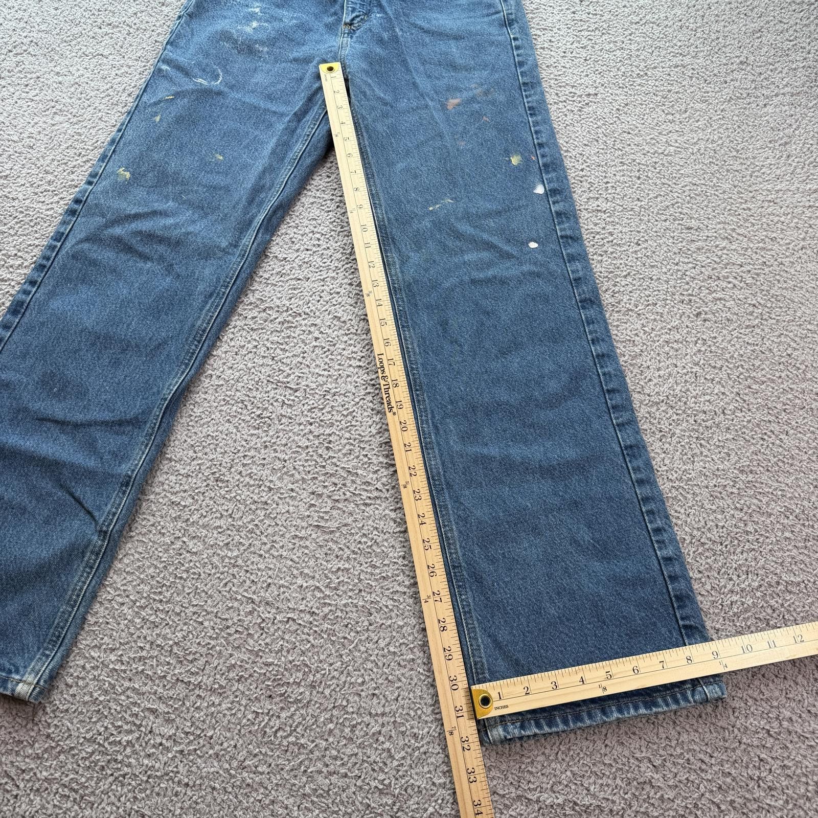 Carhartt Carhartt Relaxed Fit Denim Work Jeans 30x32 B460 DVB Paint Size US 30 / EU 46 - 4 Thumbnail