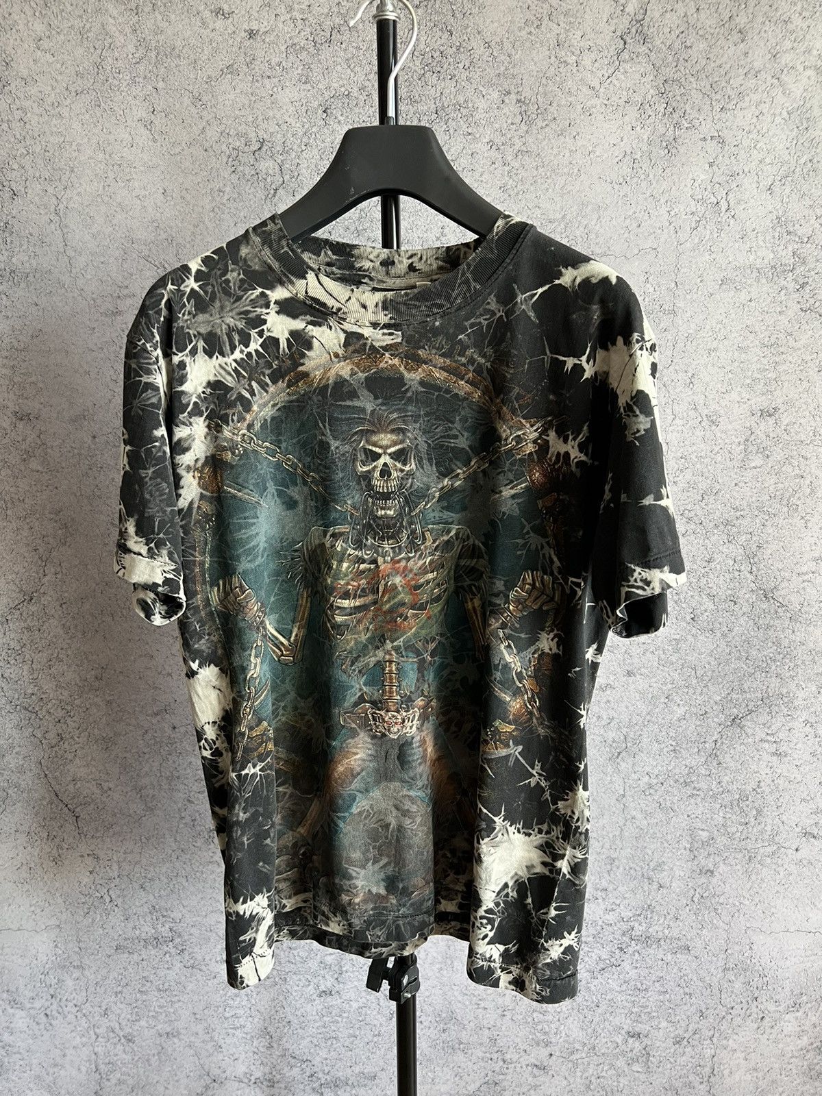 Other Wild Skulls T-shirt Overprint Y2K Skeleton Tee 00s neon logo Size US M / EU 48-50 / 2 - 2 Thumbnail