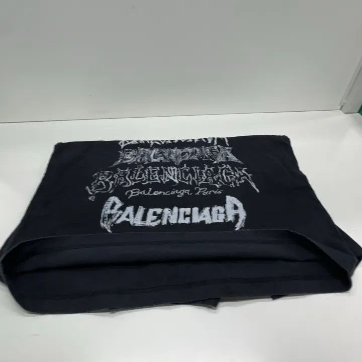 Balenciaga Balenciaga Balenciaga Logo Print Black Short Sleeve TShirt Size US XS / EU 42 / 0 - 8 Thumbnail