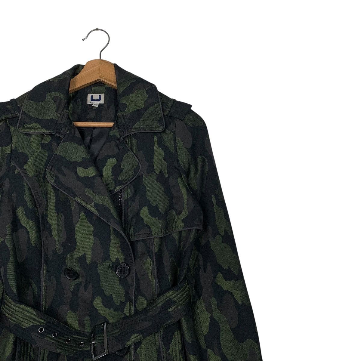 Adolfo Dominguez Aldolfo Dominguez Camouflage Double Breasted Trenchcoat Size XS / US 0-2 / IT 36-38 - 6 Thumbnail