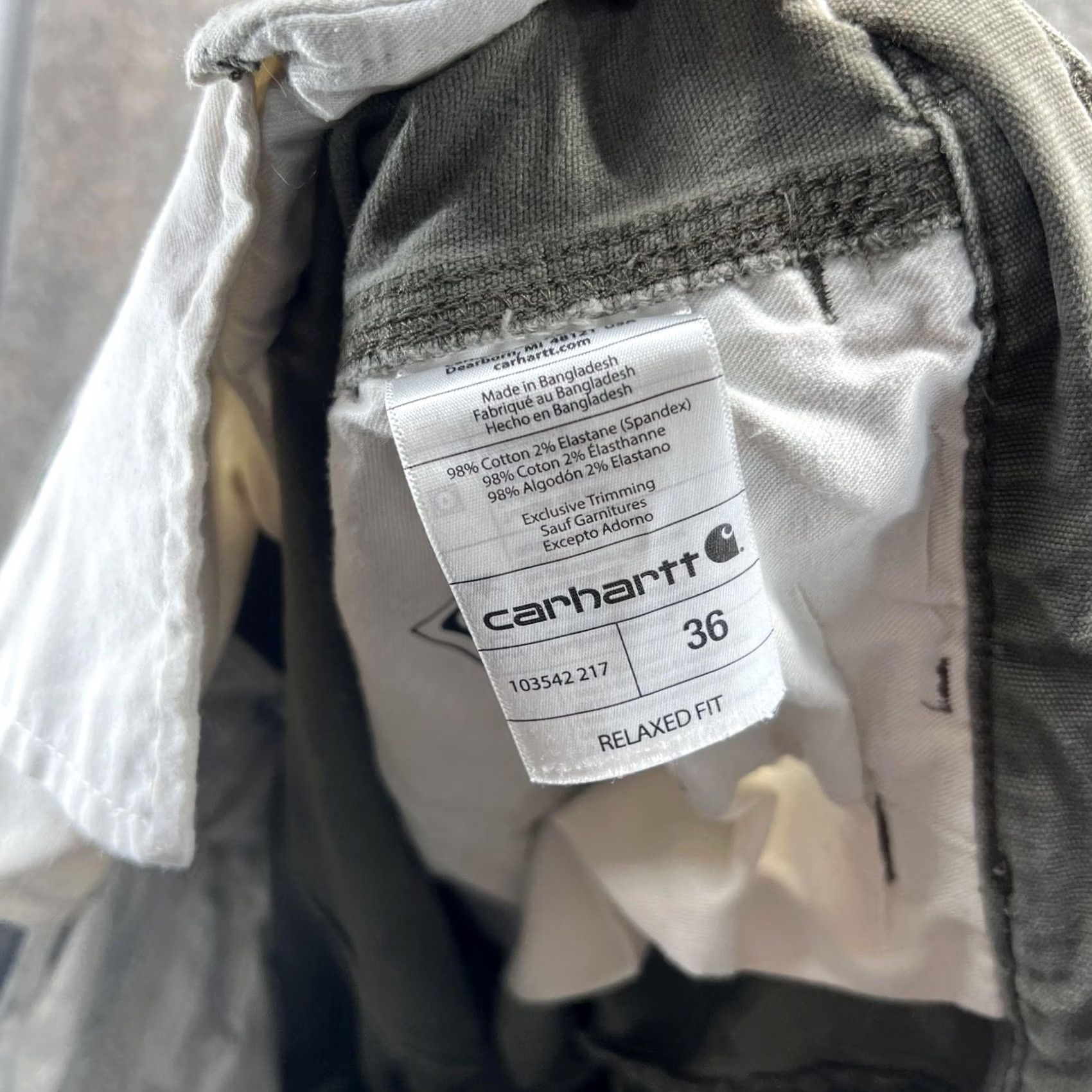 Carhartt Carhartt Cargo Shorts Mens 36 Green Relaxed Fit Utility Work Carpenter Size US 36 / EU 52 - 3 Thumbnail
