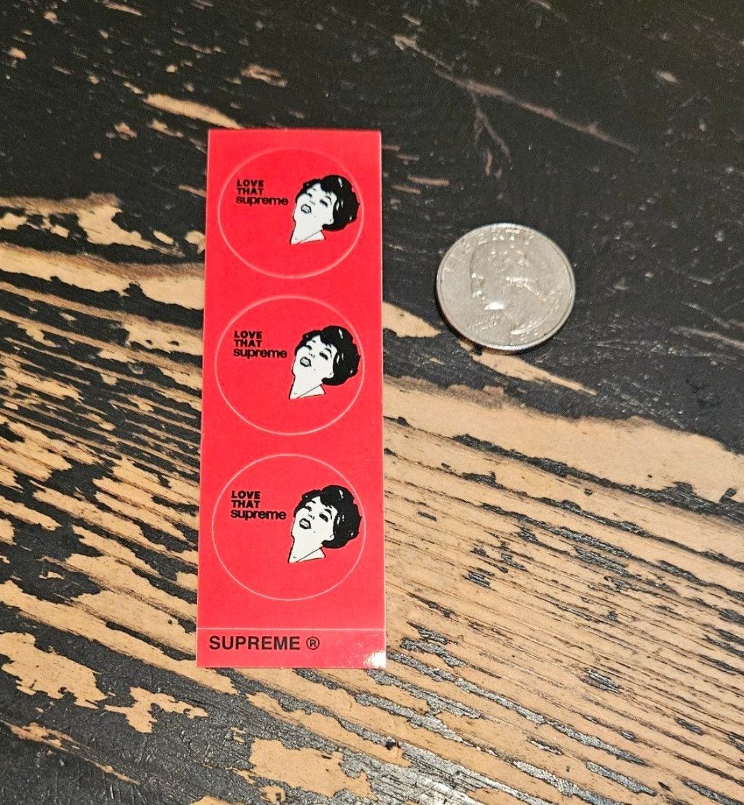 Supreme Supreme Love That Supreme Mini Sticker SS22 Red Size ONE SIZE - 2 Thumbnail
