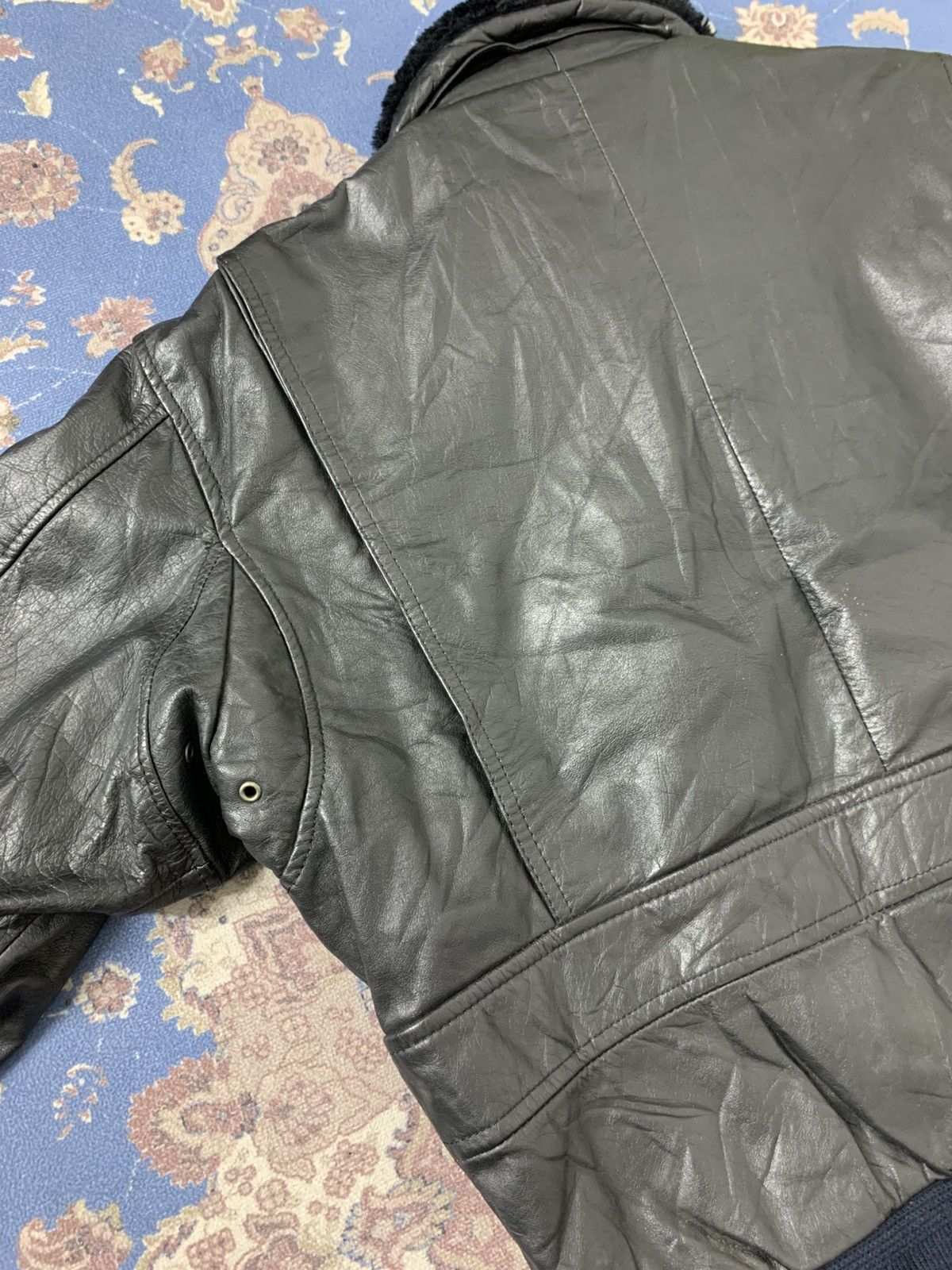 Genuine Leather Vintage SUB URBAN Tokyo Leather Flight MA-1 Aero Lewis Size US M / EU 48-50 / 2 - 14 Thumbnail