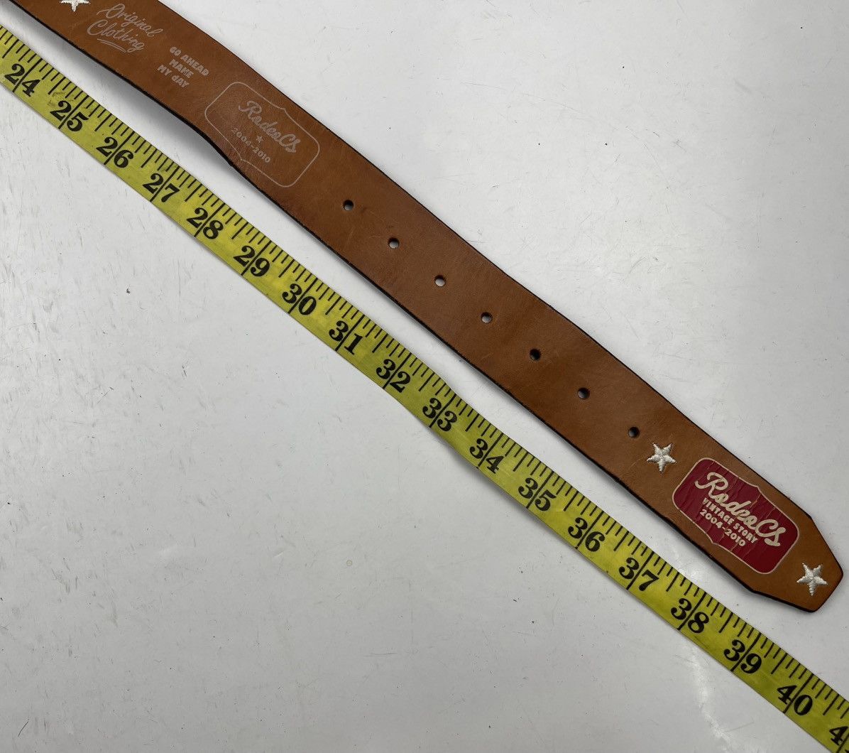 Japanese Brand rodeo crowns leather belt tc34 Size 34 - 7 Thumbnail