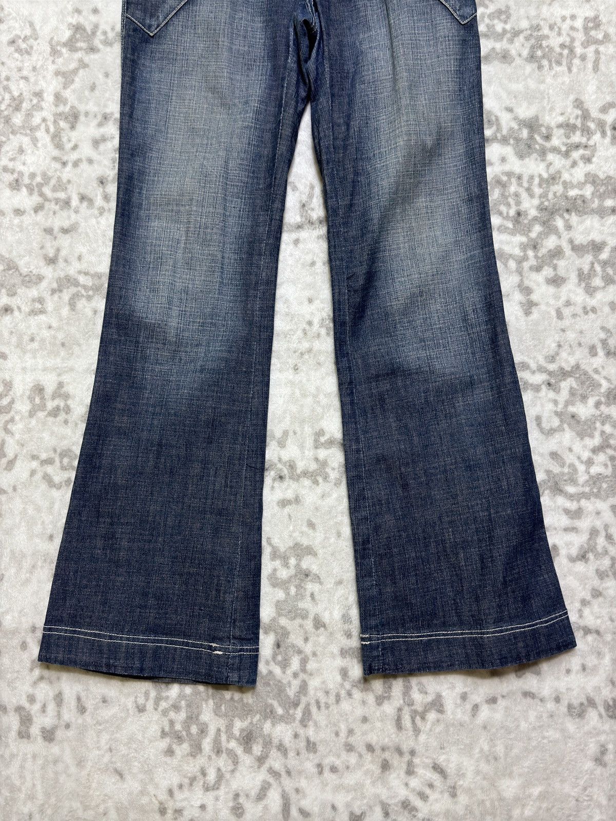 Hysteric Glamour Y2K TORNG BJH Flared Poem Embroidery Unique Pocket Denim Size US 28 / EU 44 - 6 Thumbnail