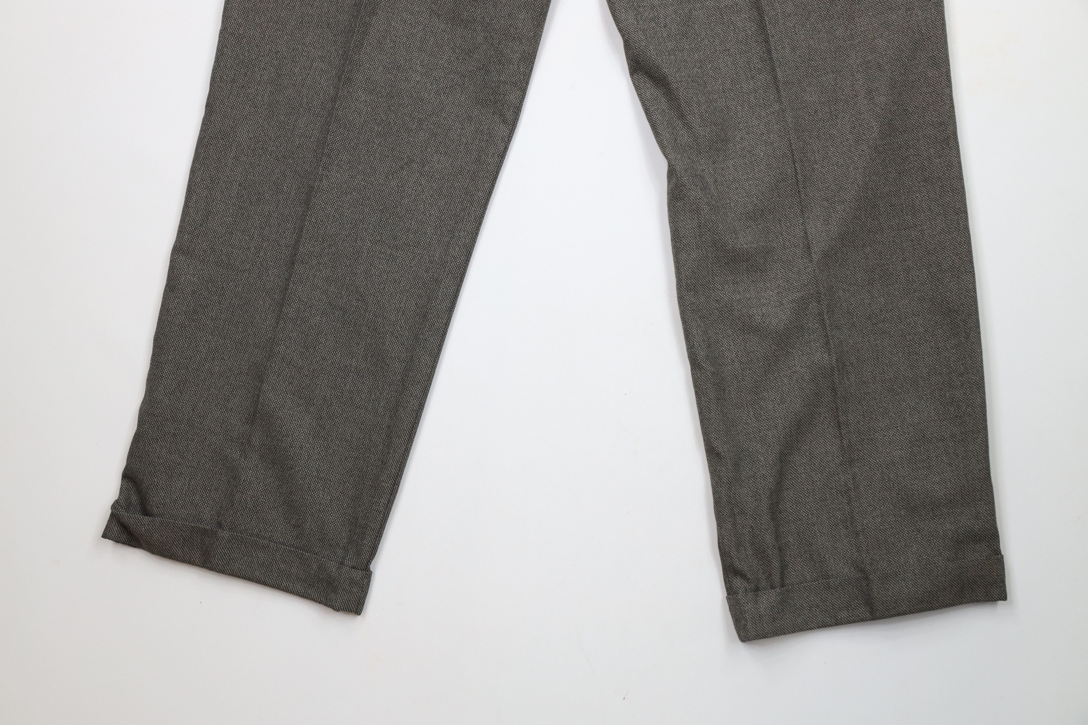 Vintage Vintage 90s Streetwear Blend Knit Wide Leg Chino Pants Gray Size US 36 / EU 52 - 9 Thumbnail