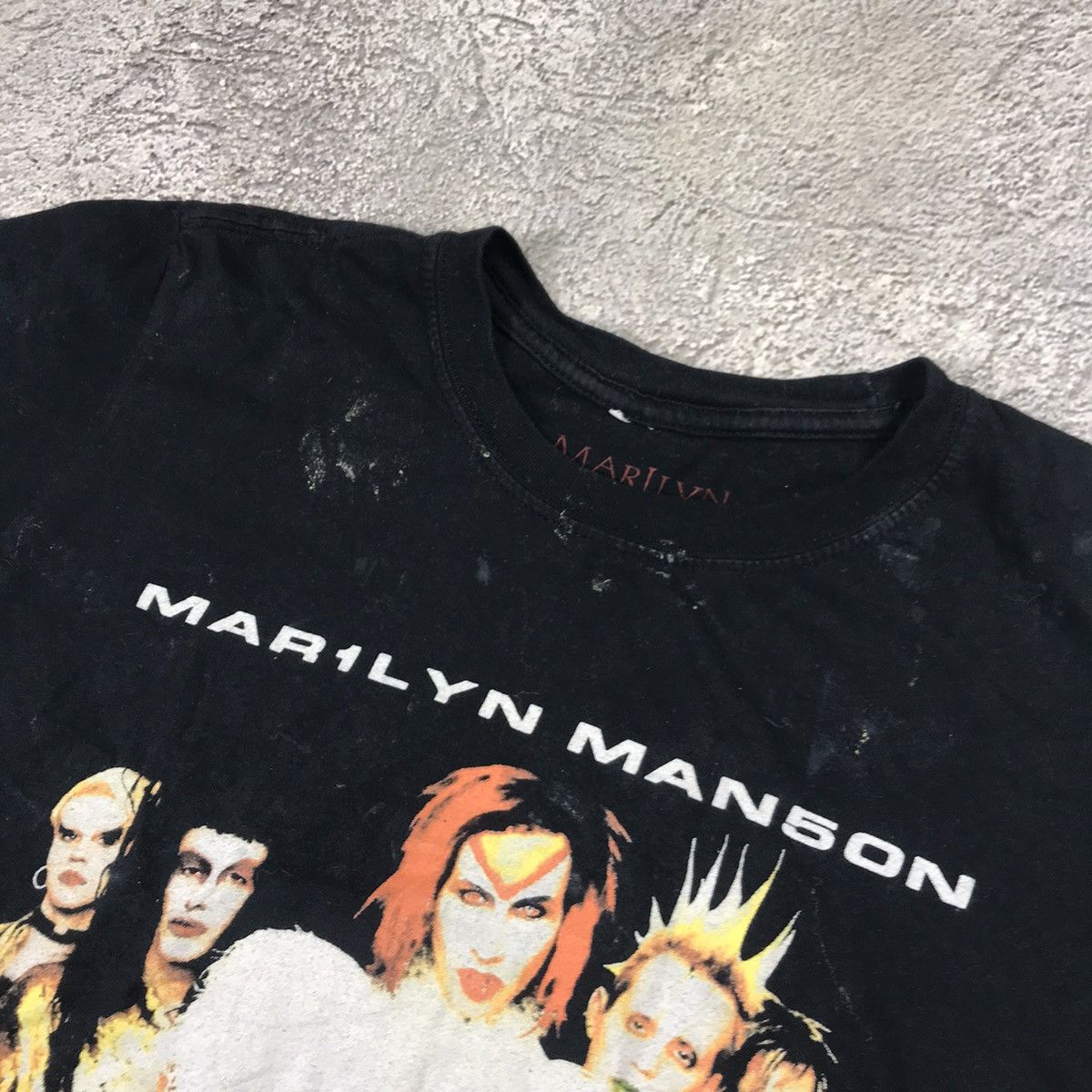 Vintage Vintage Y2K Marilyn Manson Band Tee Graphic Grunge Tapered S Size US S / EU 44-46 / 1 - 5 Thumbnail