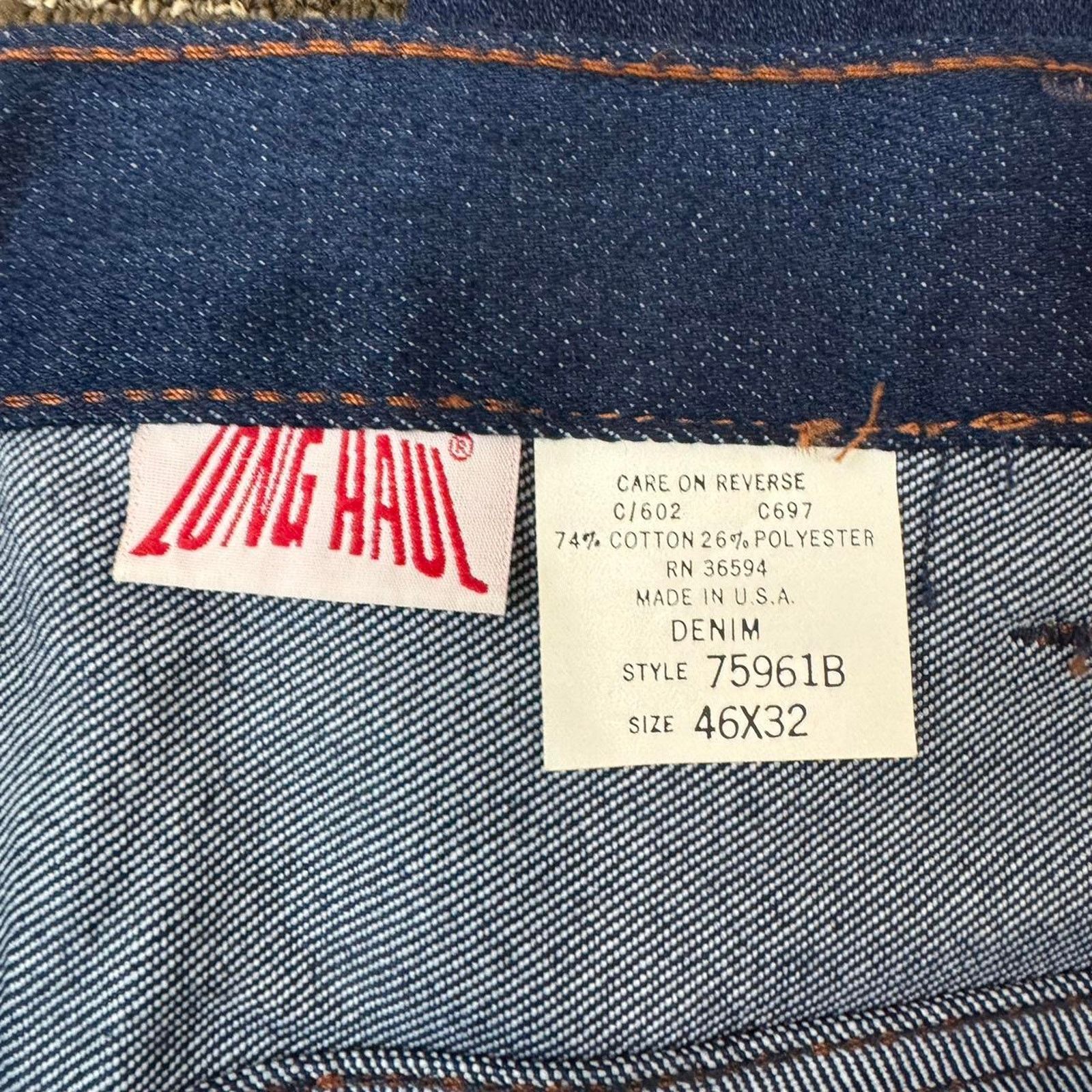 JNCO × Vintage Vintage 80s Made in USA baggy "Long Haul" Denim Jeans Size US 44 / EU 60 - 4 Thumbnail
