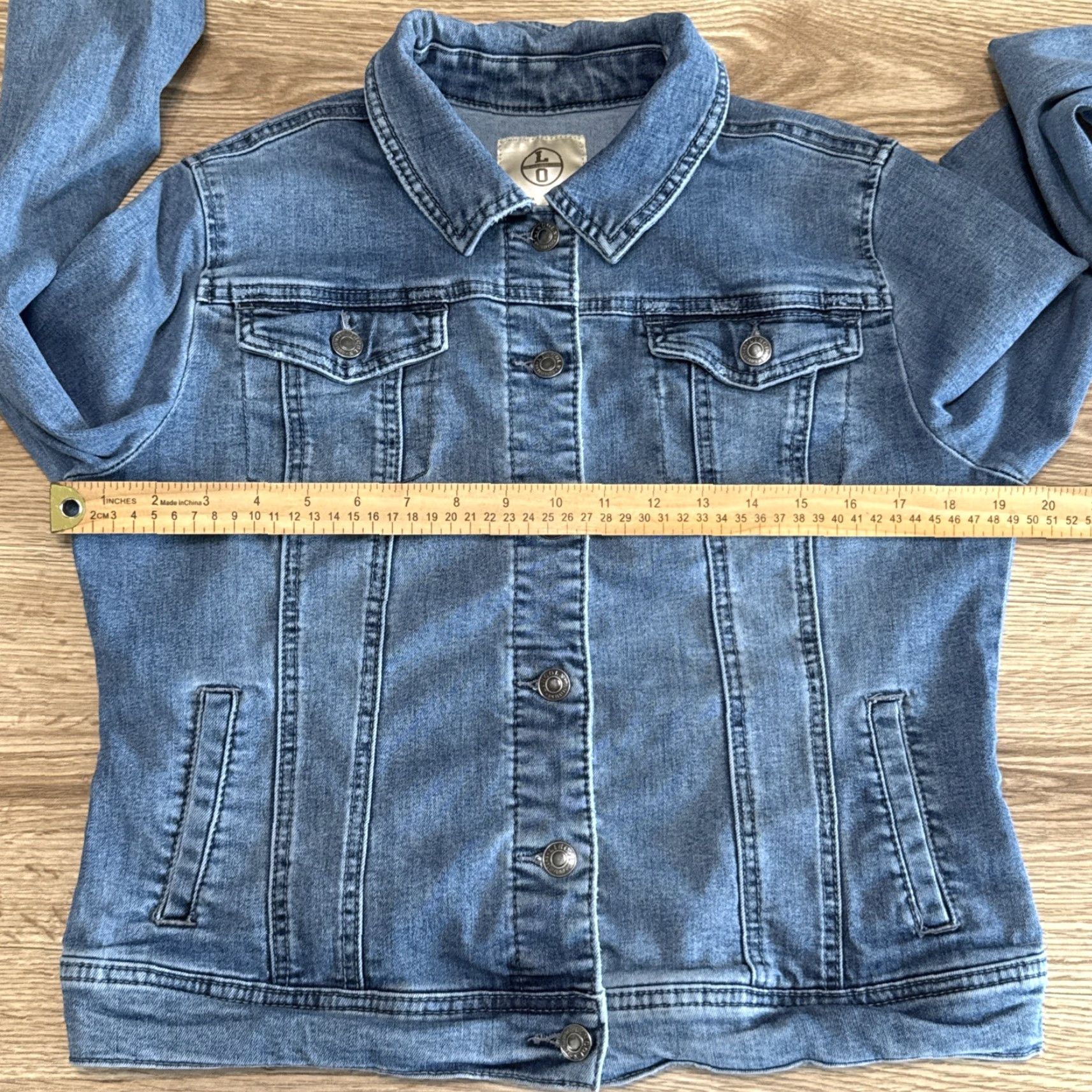 Denime VINTAGE Lincoln Outfitters Jean Jacket Womens S/CH Blue Denim 90s Casual Womens Size 28" / US 6 / IT 42 - 6 Thumbnail
