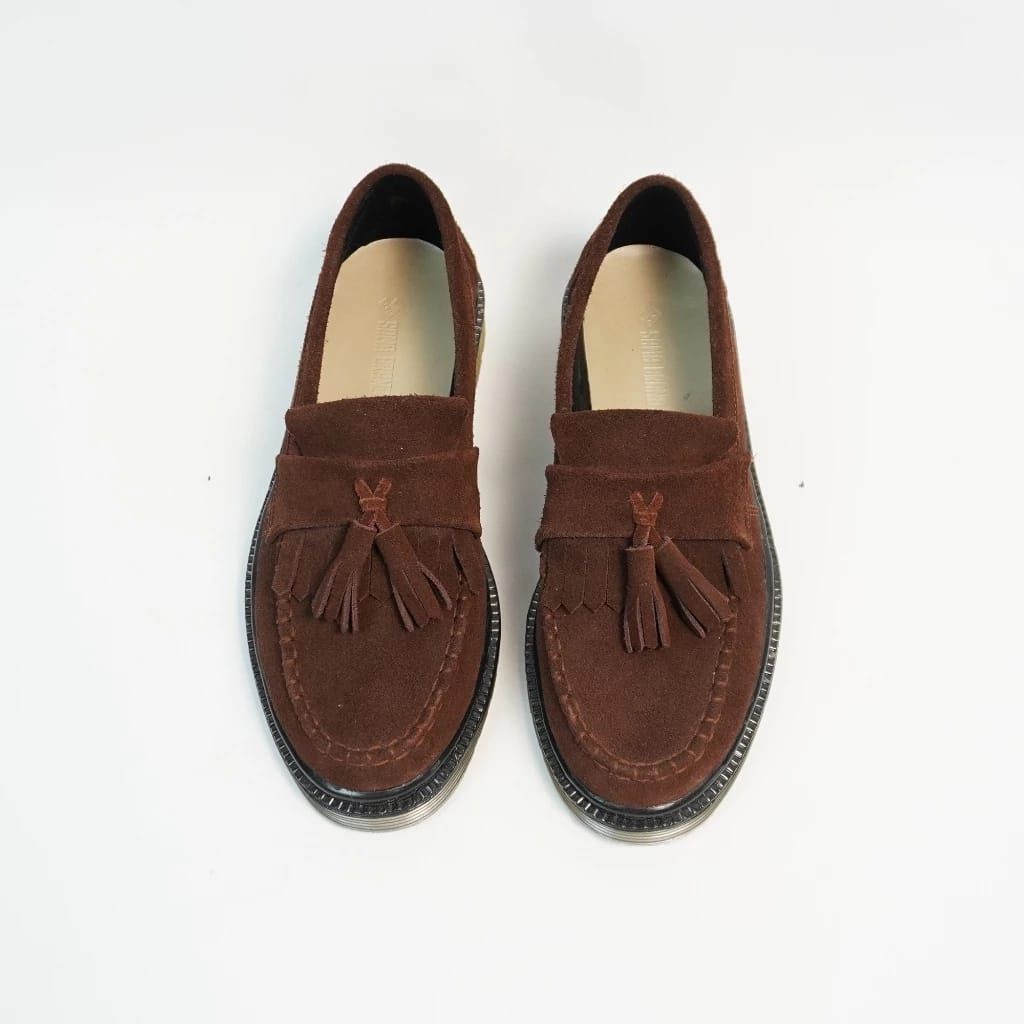 Designer Atilla Tassel Loafer Light Brown Size US 11 / EU 44 - 3 Thumbnail