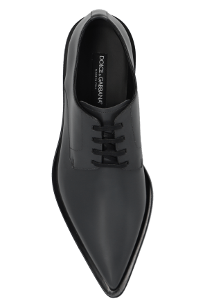 Dolce & Gabbana o1y0125 Leather Laced Shoes in Grey Size US 7 / EU 40 - 4 Thumbnail