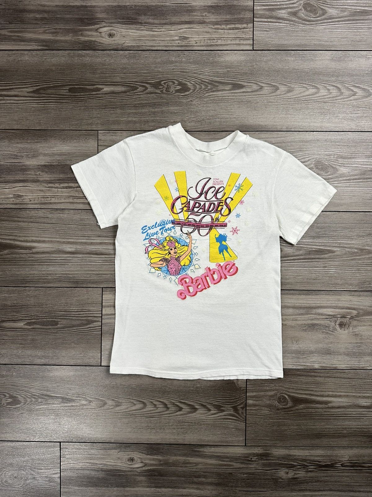 Disney × Vintage 80’s Barbie Ice Capades 50th Anniversary Glow In The Dark T Size US XS / EU 42 / 0 - 1 Thumbnail