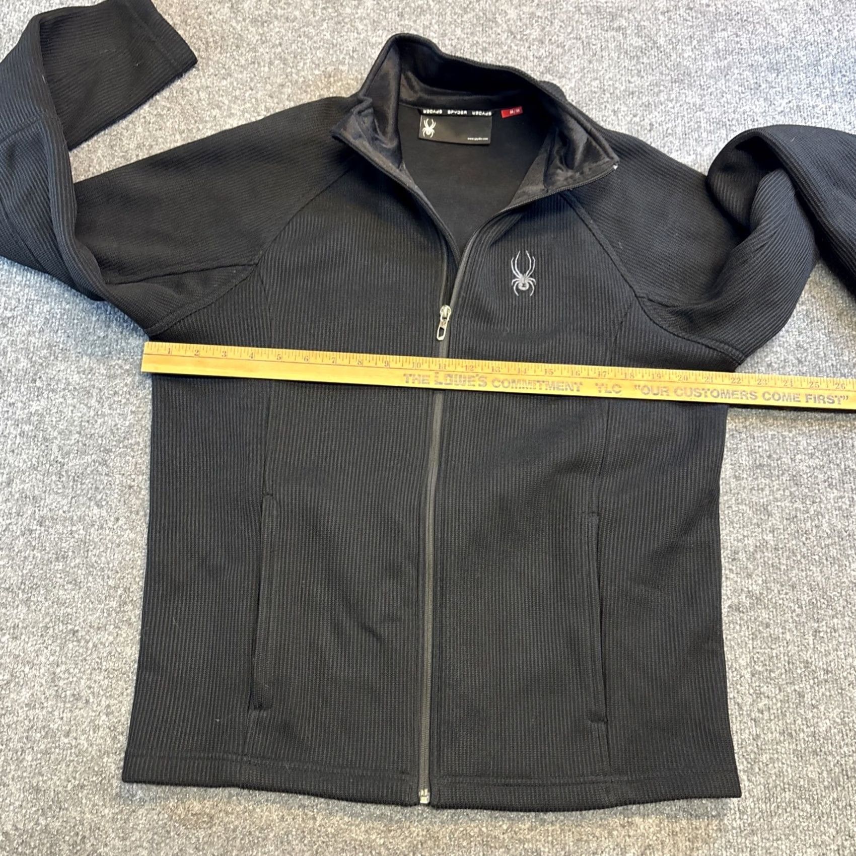 Spyder Spyder Full Zip Jacket Sweater Men M Black Ribbed Logo Zipper Biker Ski Outdoor All Seasons Size US M / EU 48-50 / 2 - 4 Thumbnail