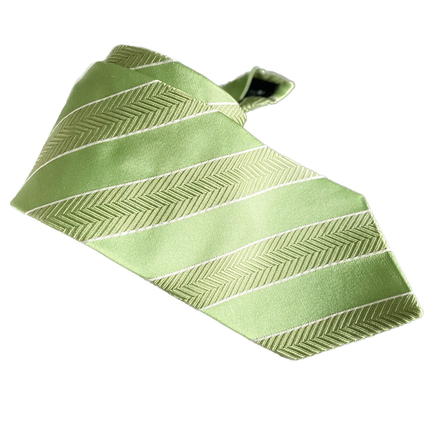 Paul Fredrick Paul Fredrick 100% silk herringbone power stripe tie 4" w Size ONE SIZE - 4 Thumbnail