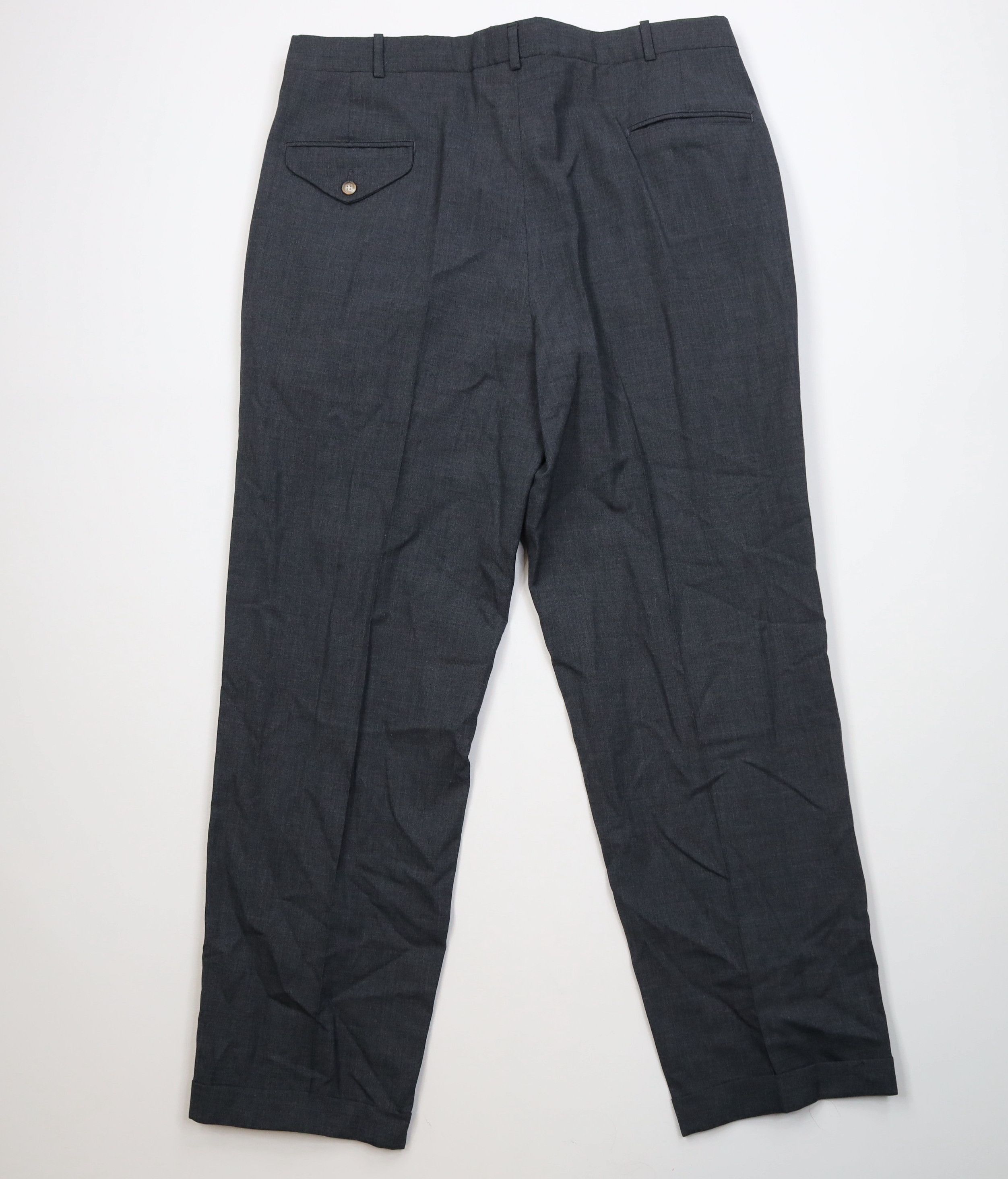 Lands' End Vintage 90s Lands End Wide Leg Chino Pants Heather Gray USA Size US 36 / EU 52 - 8 Thumbnail