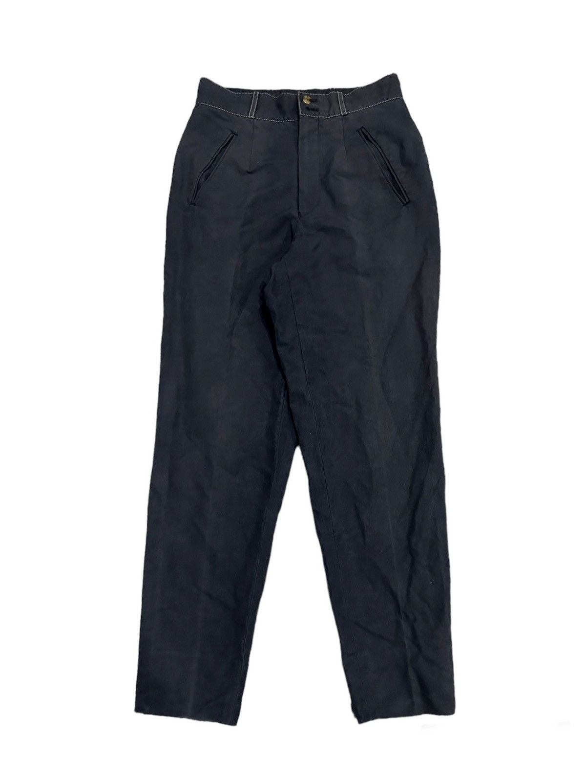 Jean Paul Gaultier Jean Paul Gaultier Trousers Black Faded Pant Size US 27 - 1 Thumbnail