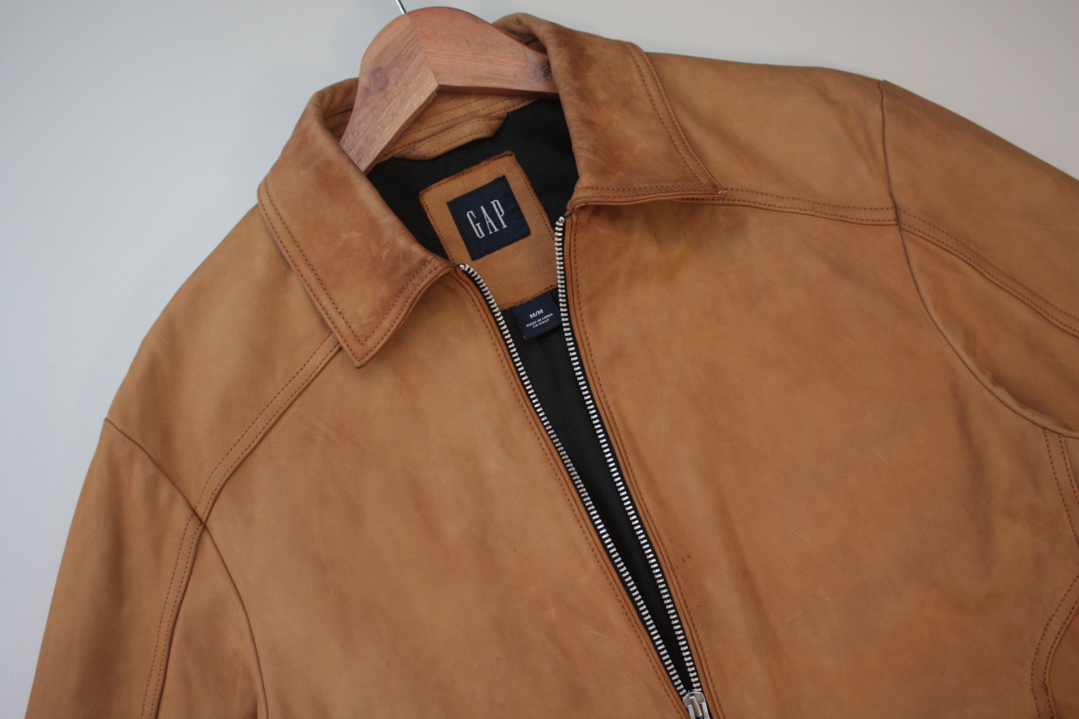 Gap Gap Leather Jacket Men's Medium Size US M / EU 48-50 / 2 - 5 Thumbnail