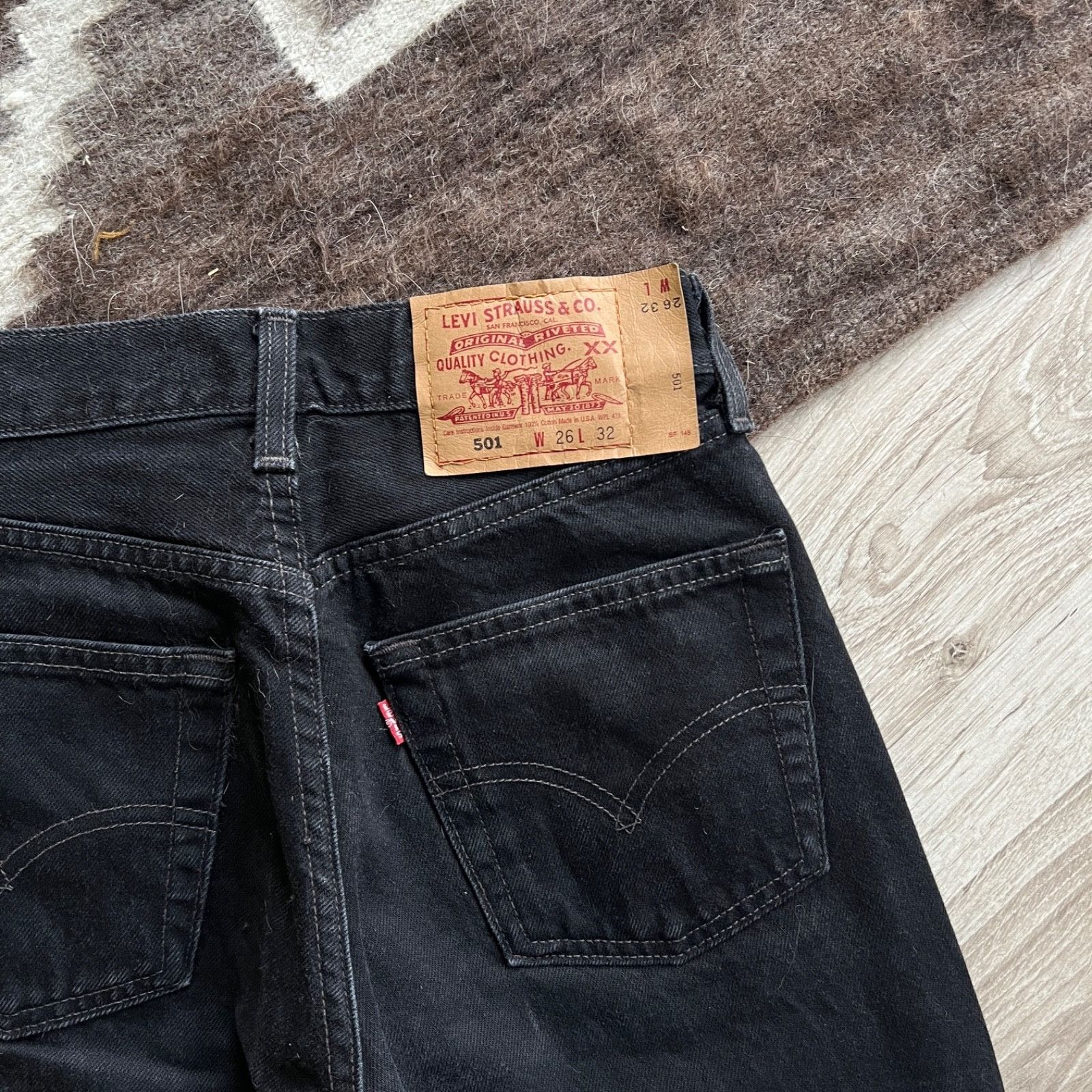 Levi's Levi’s 501 Vintage USA Made Straight Fit Denim Jeans 9644AC Size 25" / US 0 / IT 36 - 6 Thumbnail