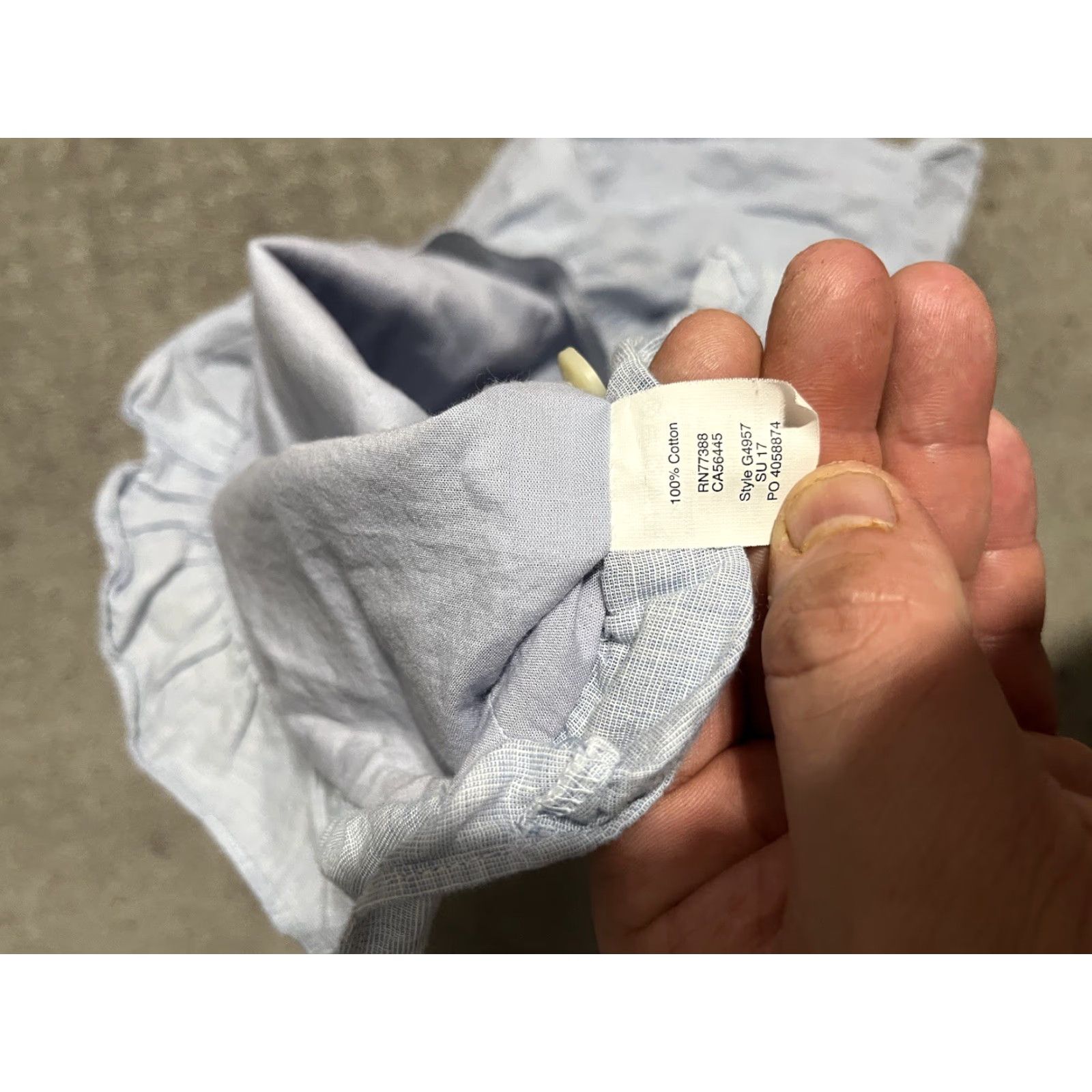 Madewell Madewell Womens Skirt Size 8 Blue Chambray Cotton Tie Wrap Ruffle Short Solid Size 30" / US 8 / IT 44 - 4 Thumbnail