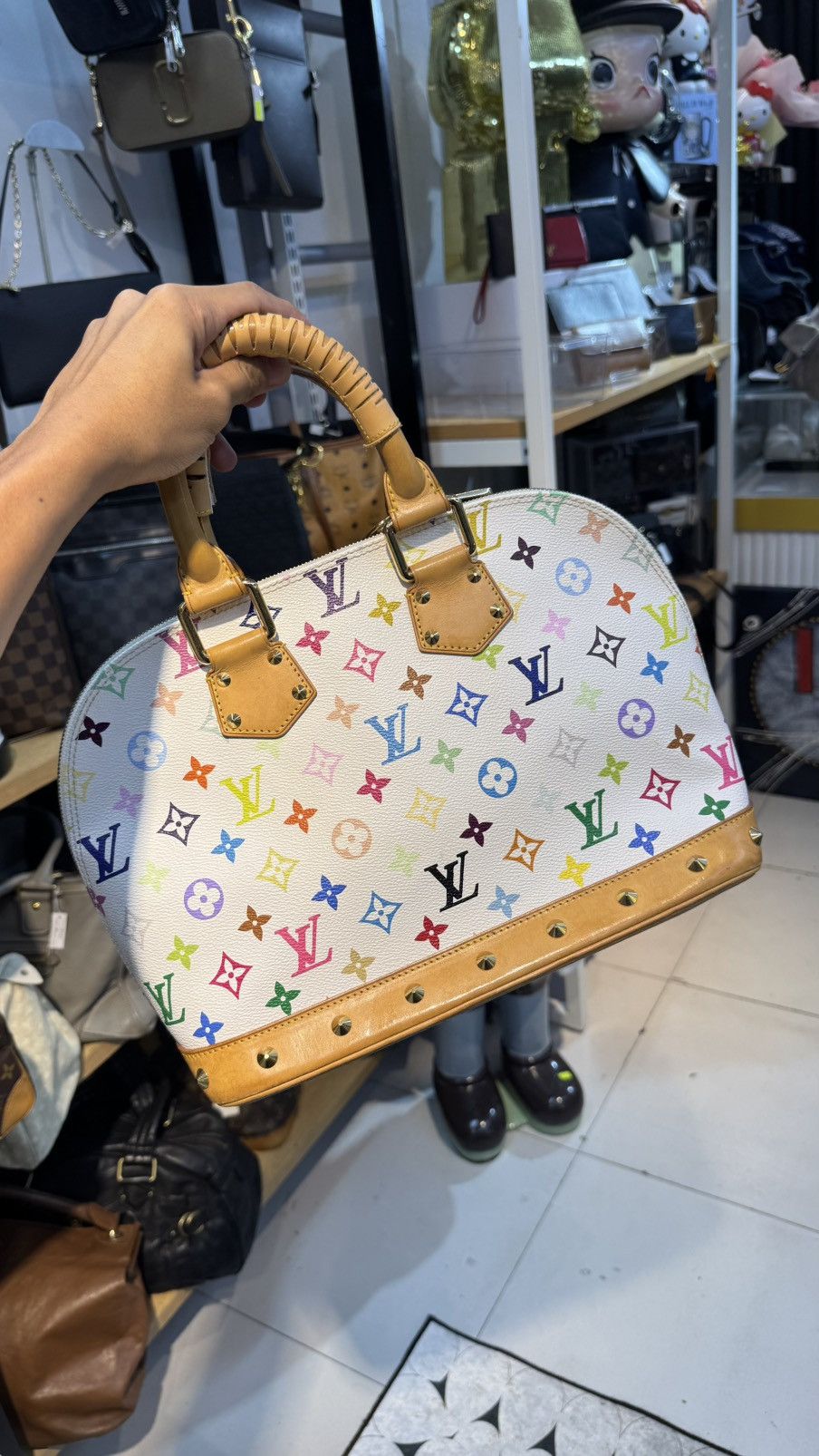 Louis Vuitton LV Takashi Murakami Multicolor Monogram Alma Bag Size ONE SIZE - 9 Thumbnail