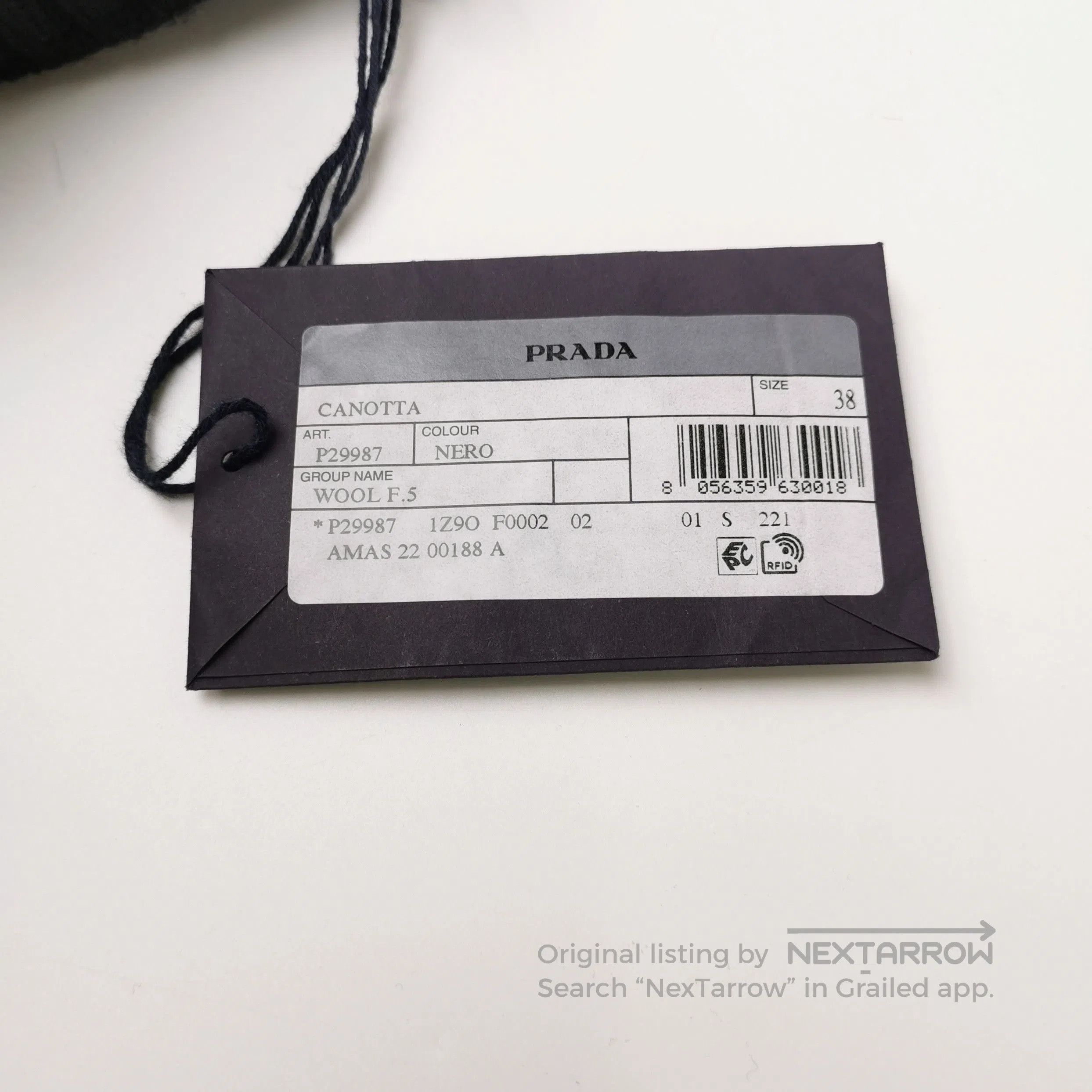 Prada Prada Black Logo Knit Crop Top . Size S / US 4 / IT 40 - 5 Thumbnail