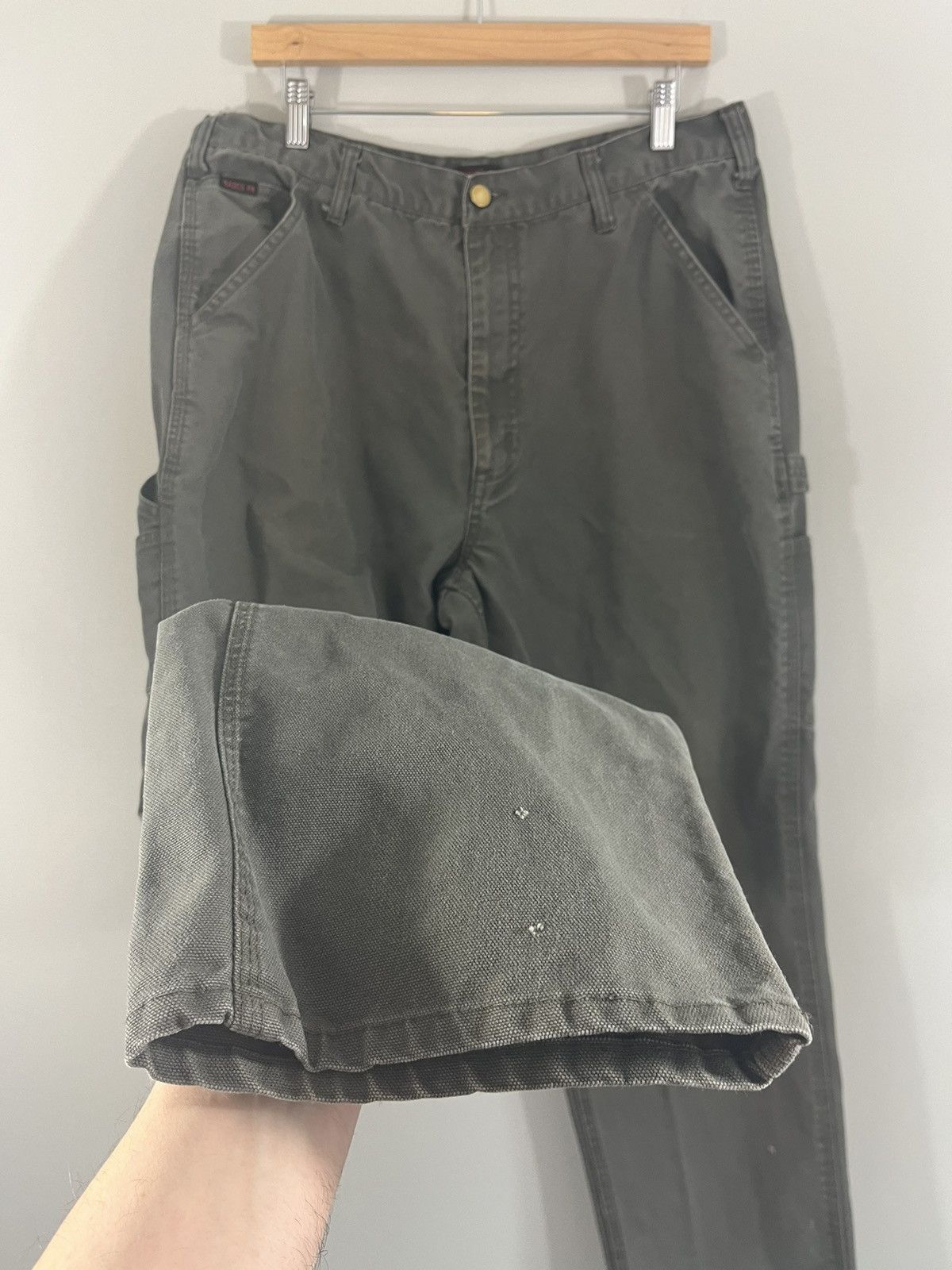Vintage Distressed Flame Faded Carpenter Skate Pants Size US 38 / EU 54 - 1 Thumbnail