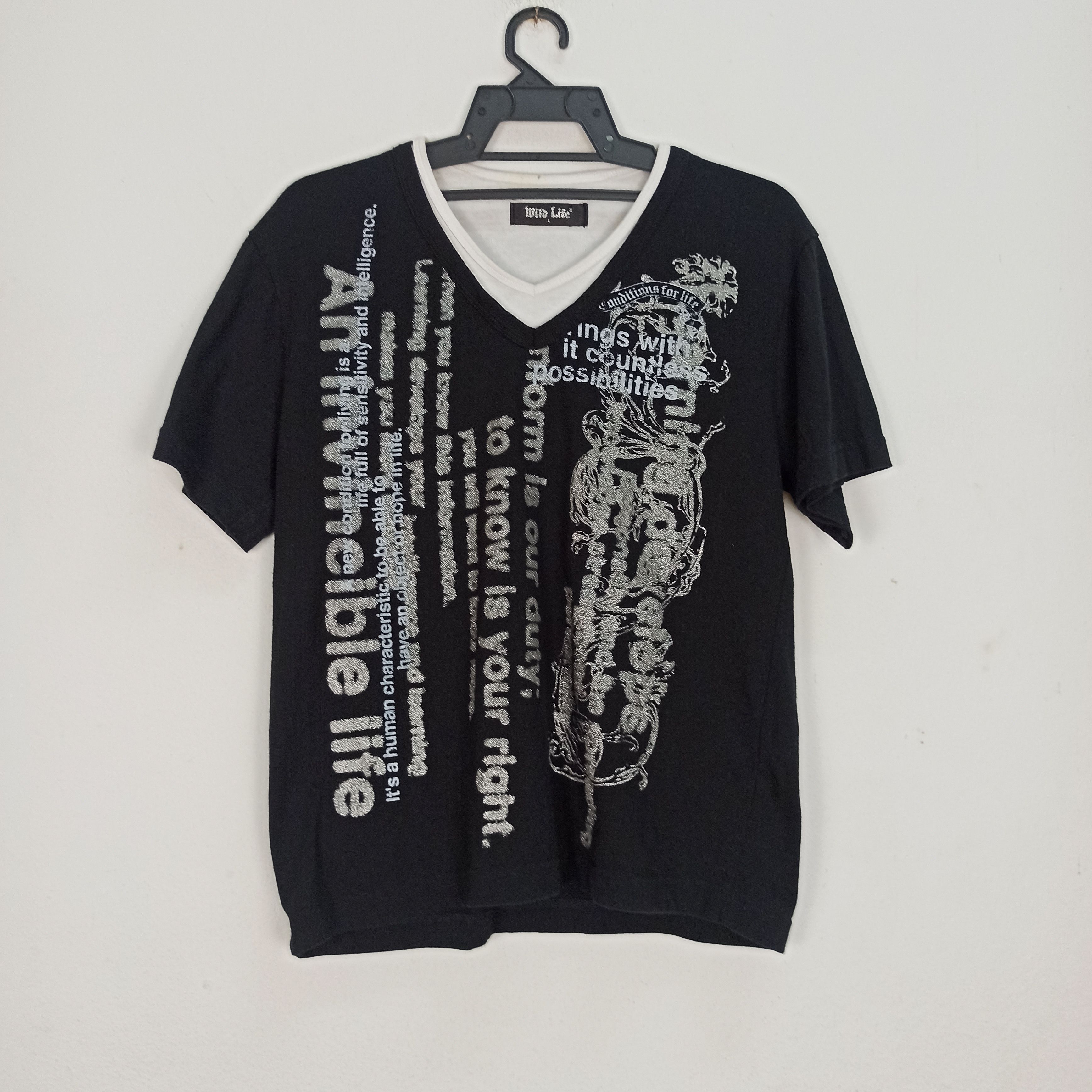 14th Addiction Japanese poem double Layer Tshirt/LGB/14th Addiction Size L / US 10 / IT 46 - 1 Thumbnail