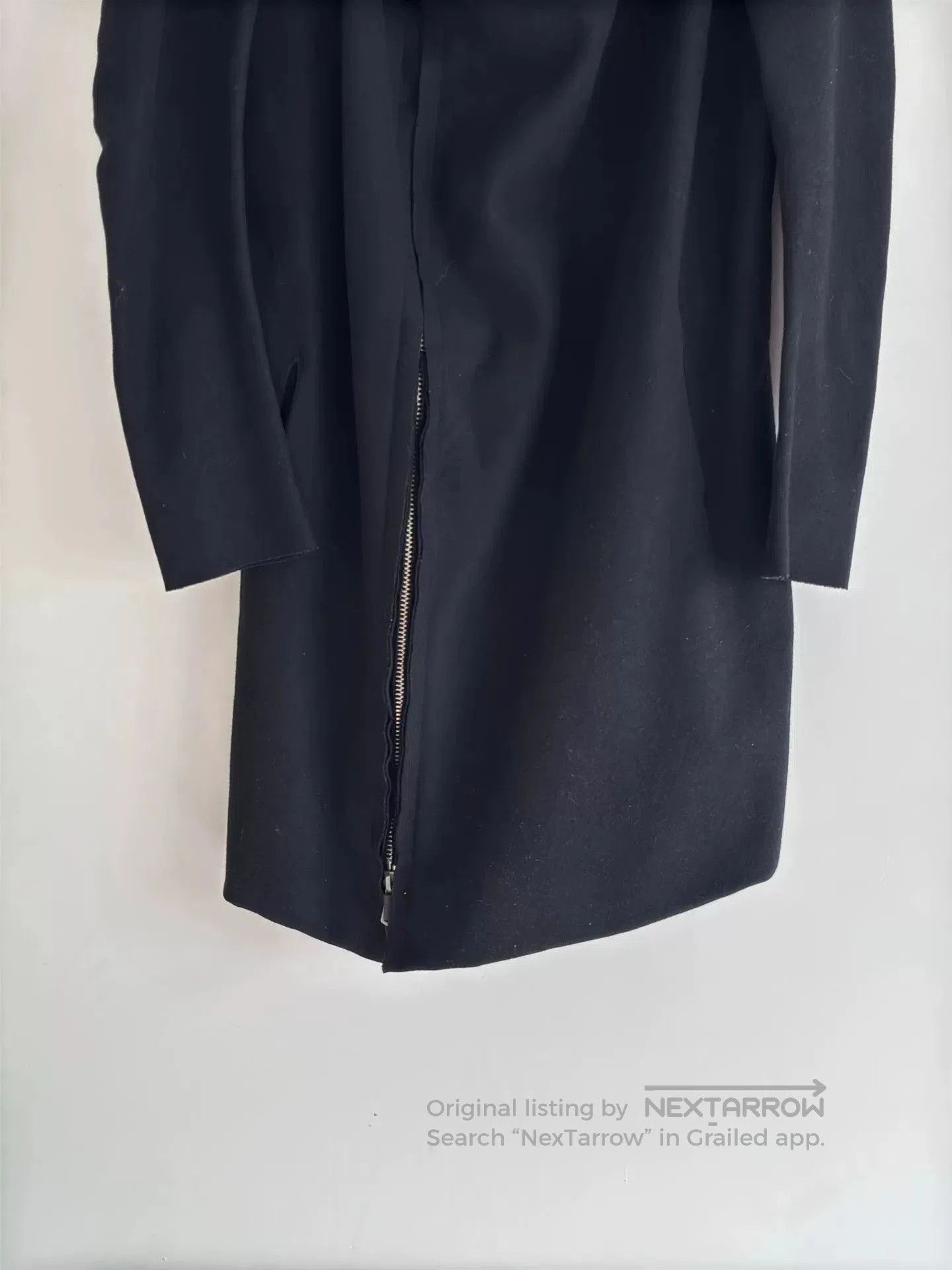 Boris Bidjan Saberi Boris Bidjan Saberi Wool Asymmetric Sleeve Coat. Size US S / EU 44-46 / 1 - 6 Thumbnail
